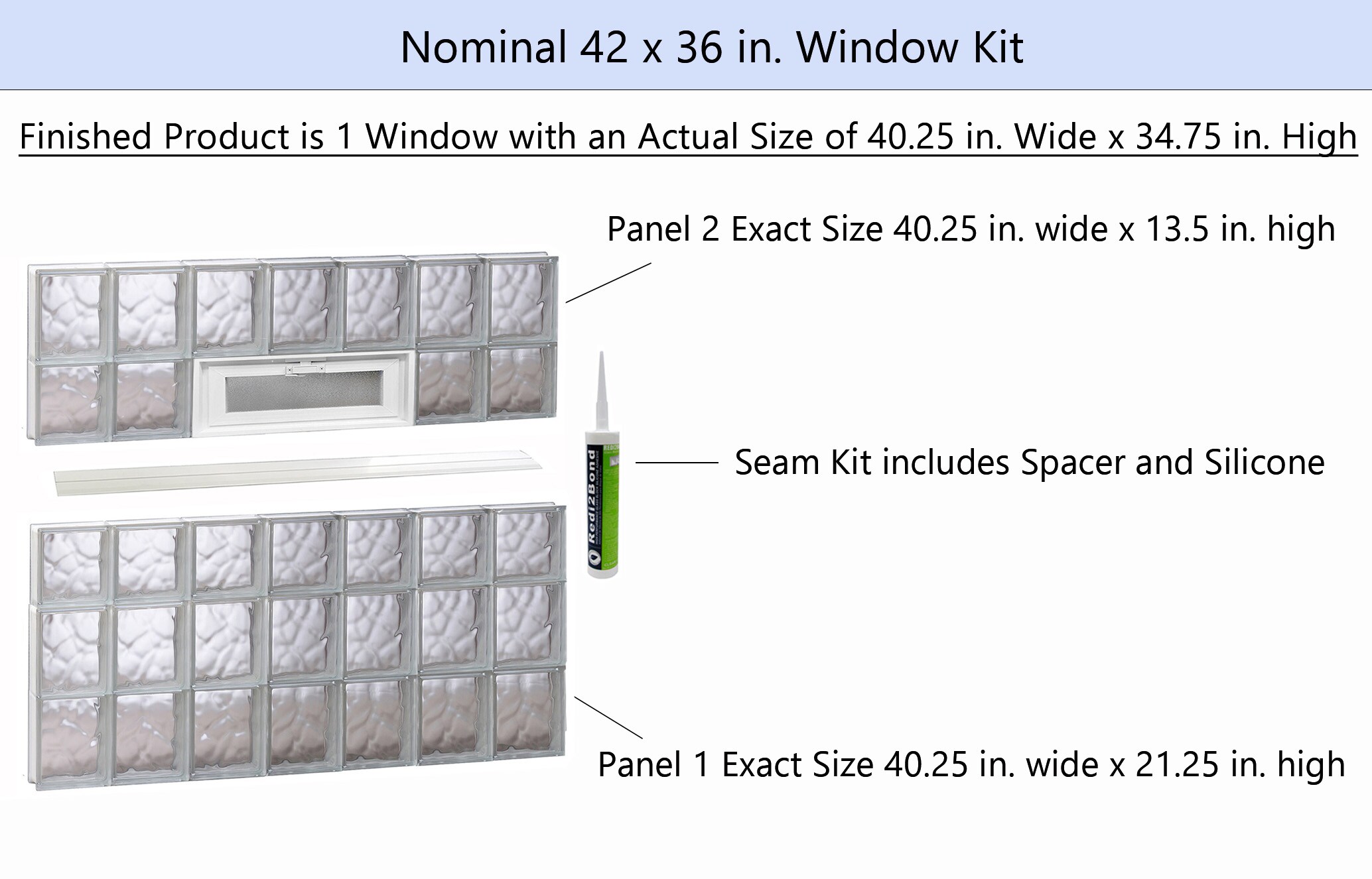 REDI2SET V4236DC Glass-Block-Windows - View #2