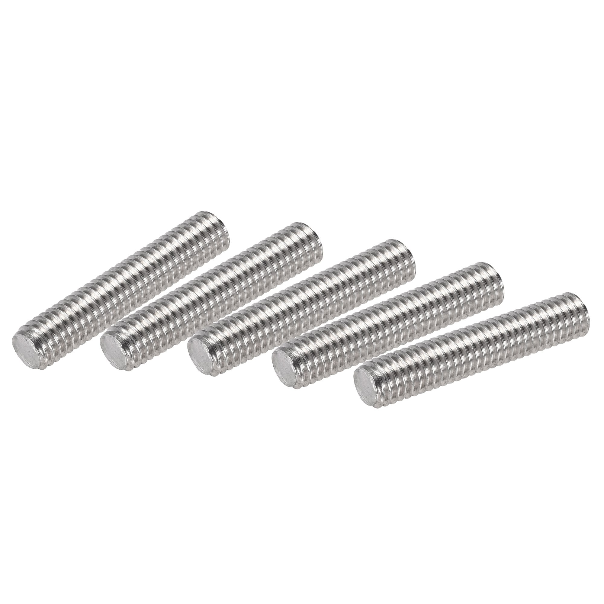 Unique Bargains 10pcs M6 x 30mm Fully Threaded Rod 304 Stainless Steel Right Hand ThreadsM6-1.0 Thread Pitch