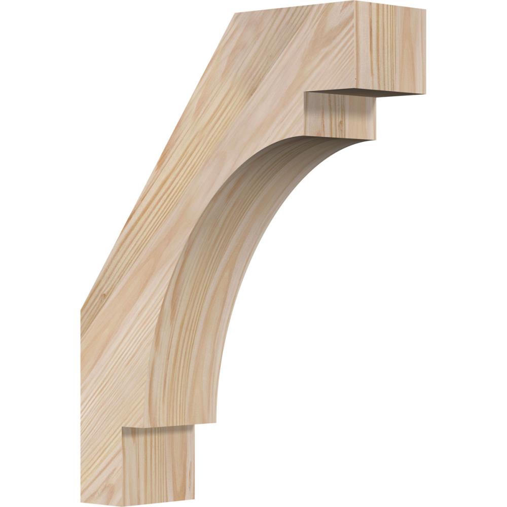 Ekena Millwork BRC04X12X16MRC00SDF 3-1/2-in x 12-in x 16-in Douglas Fir Unfinished Wood Merced Smooth Knee Brace