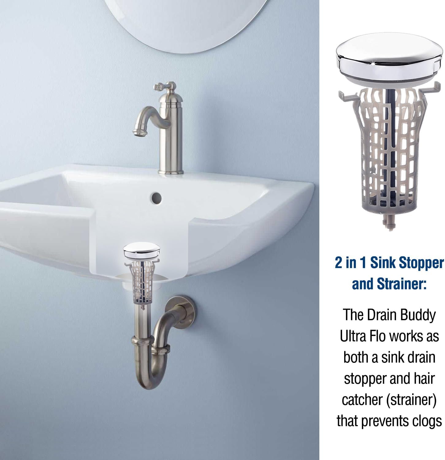 Drain Buddy BUF SIN CHR M1 Popup-Drains-Accessories - View #4