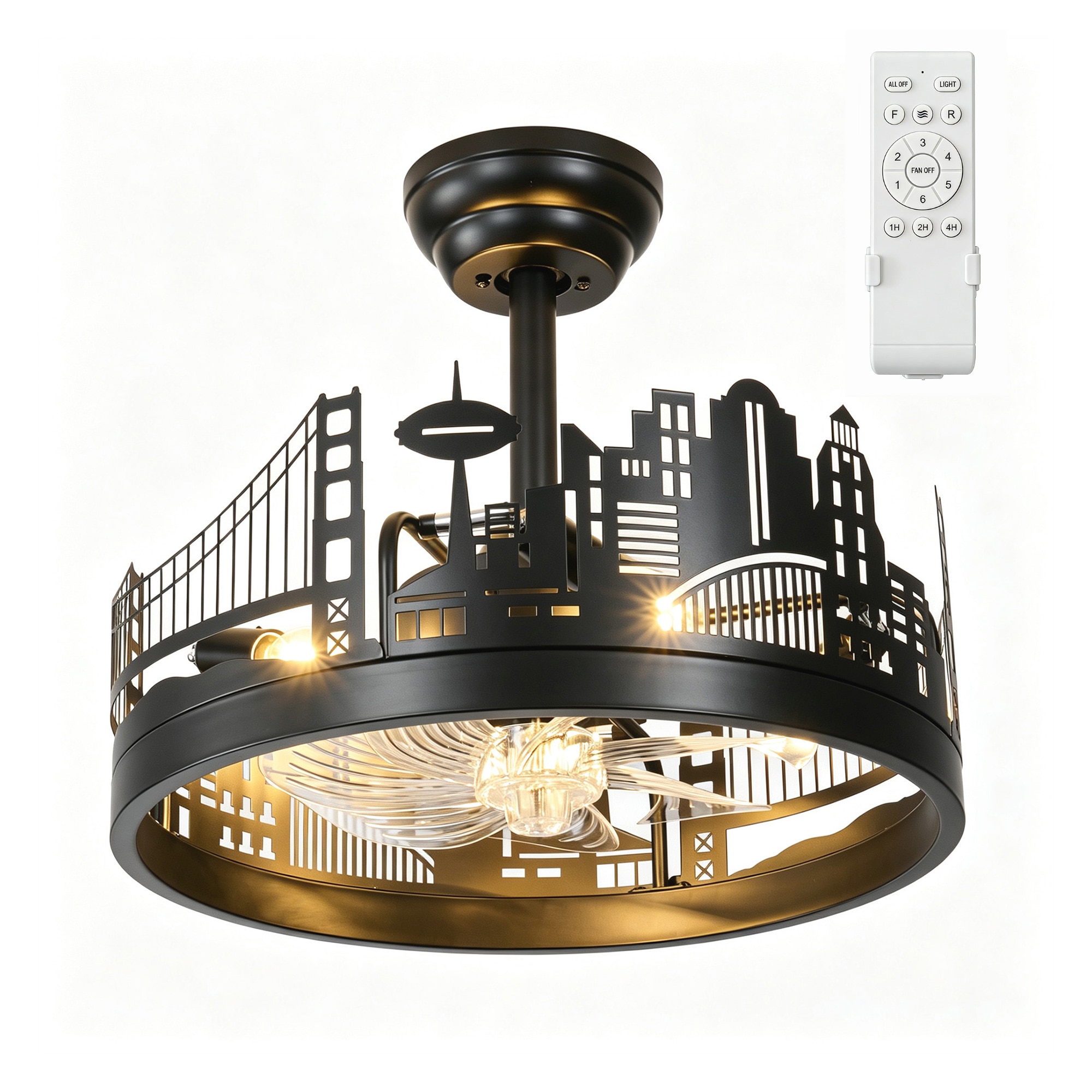 POWLIG L-DL01P09BK Ceiling-Fans - View #4