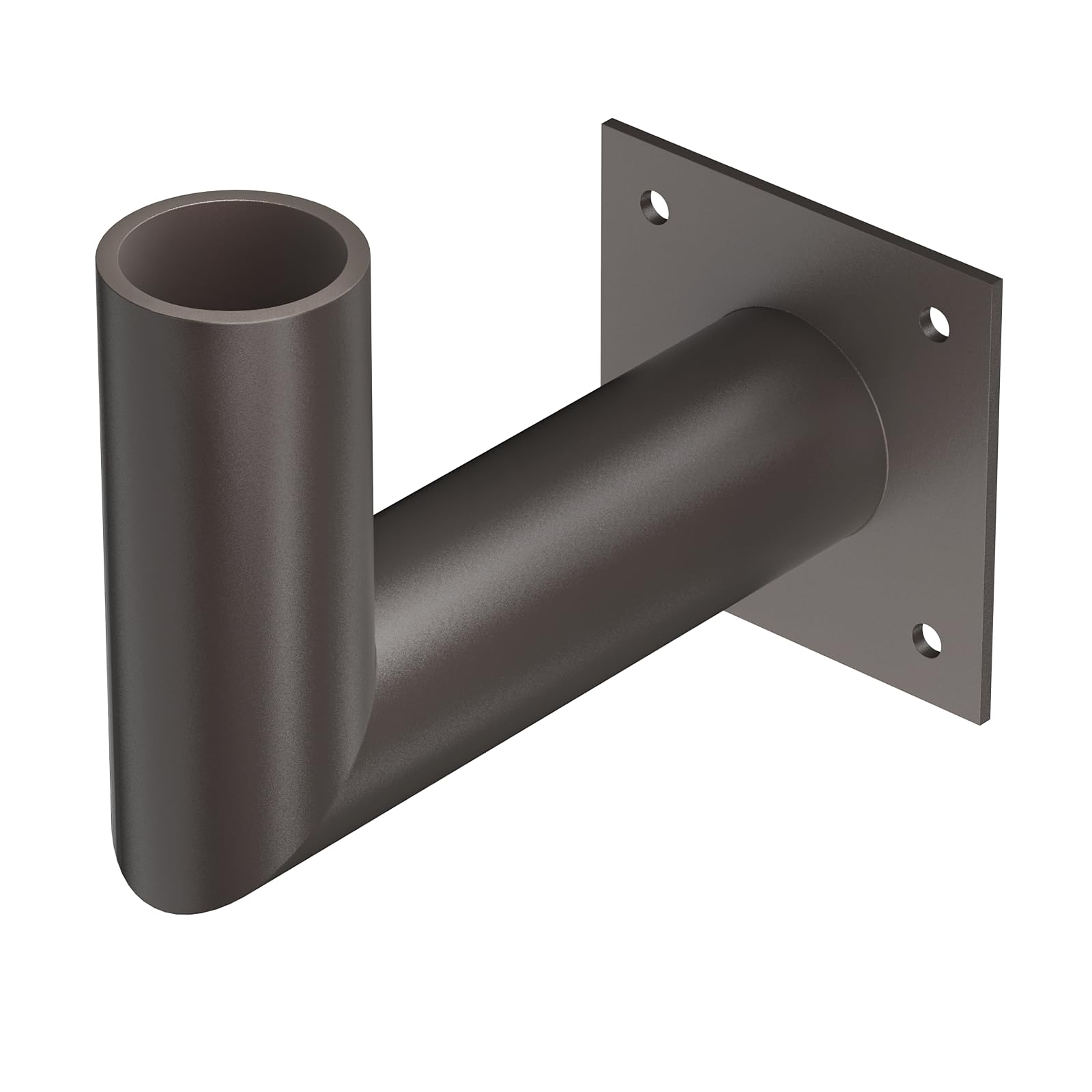 Aoibox  90 Degree Wall Mount L Shape Bracket for 2 3 8 Inch Slip Fit LED Shoebox Parking Lot Area Light Extension Pole