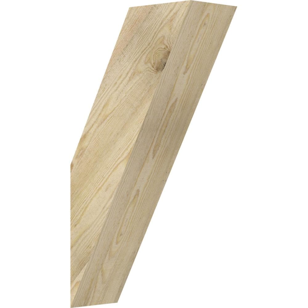 Ekena Millwork BRC06X14X26TRA00RDF 6-in x 14-in x 26-in Douglas Fir Unfinished Wood Traditional rough sawn