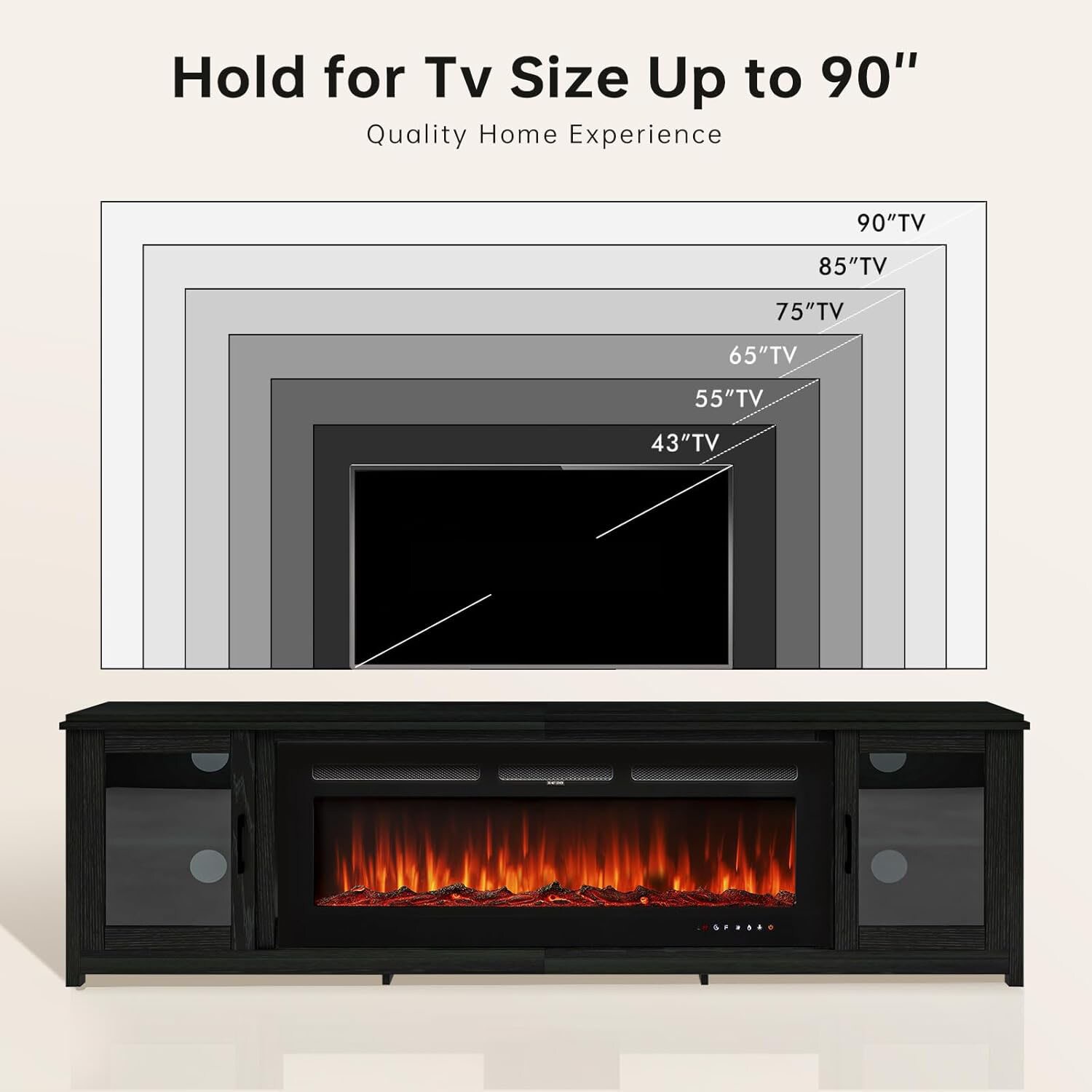 Bapipro TE24A29B Electric-Fireplaces - View #6