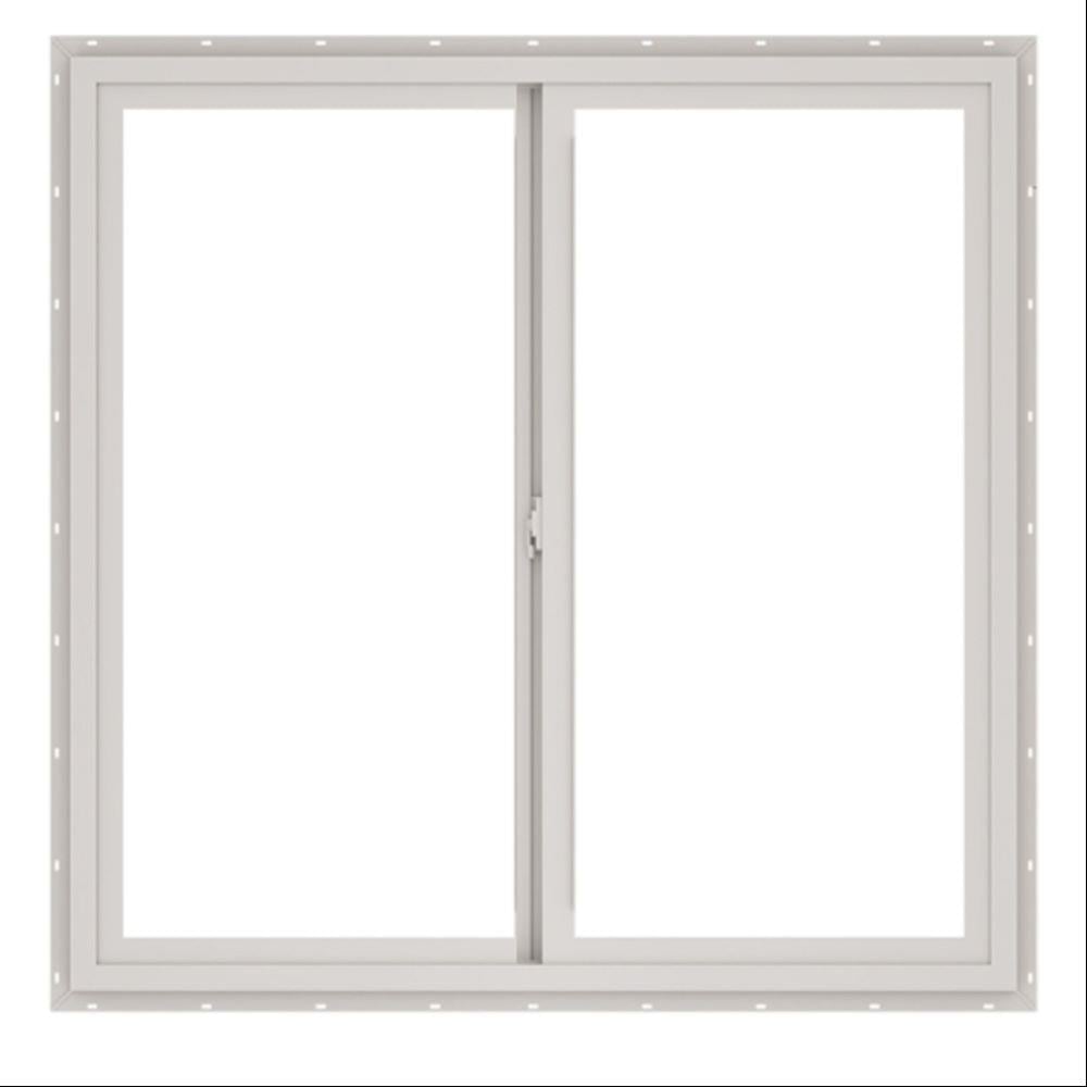 ThermaStar by Pella 748171611747 Left-operable Vinyl White Sliding Window Half Screen Included