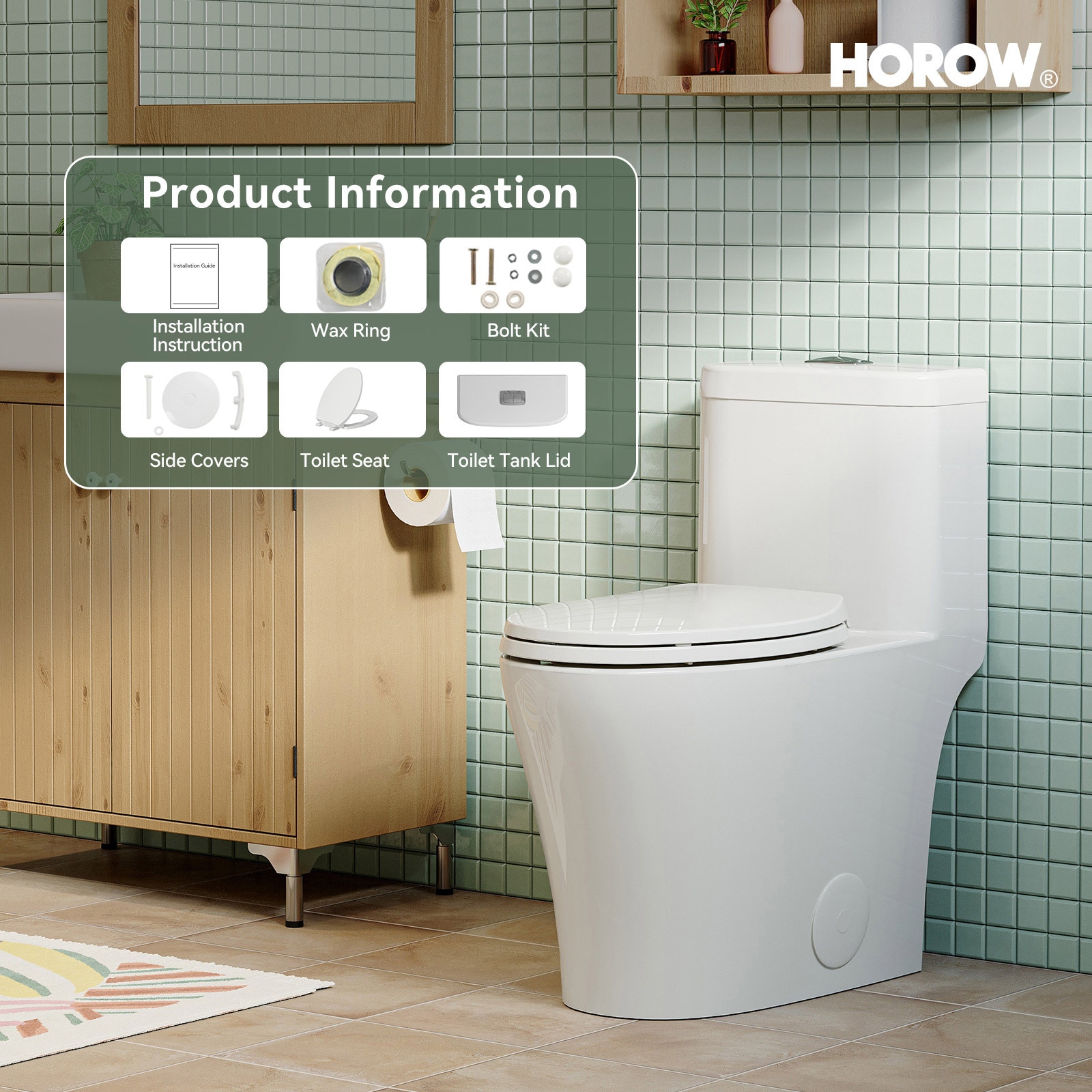 HOROW HR-T0351W toilets - View #13