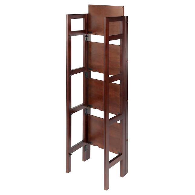 Winsome Wood Terry Antique Walnut, Winsome Terry Folding Bookcase