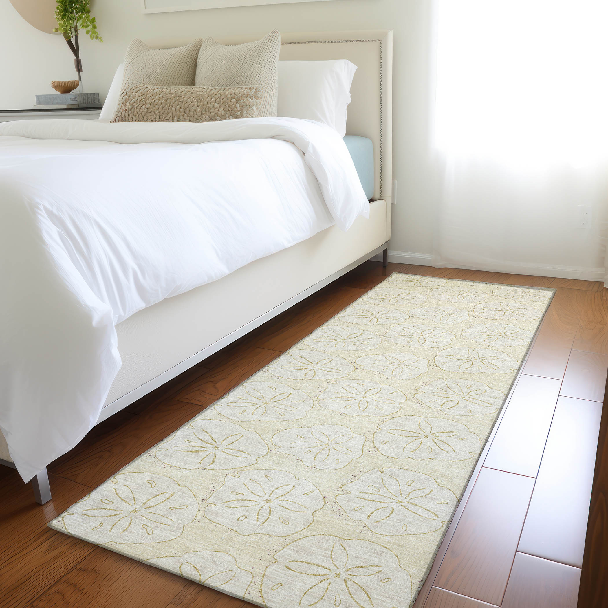 Addison Rugs AMF189SD2X8 Mayfield AMF189SD 2 x 7 (ft) Loomed Polyester Sand Rectangular Indoor Geometric Machine washable Area rug