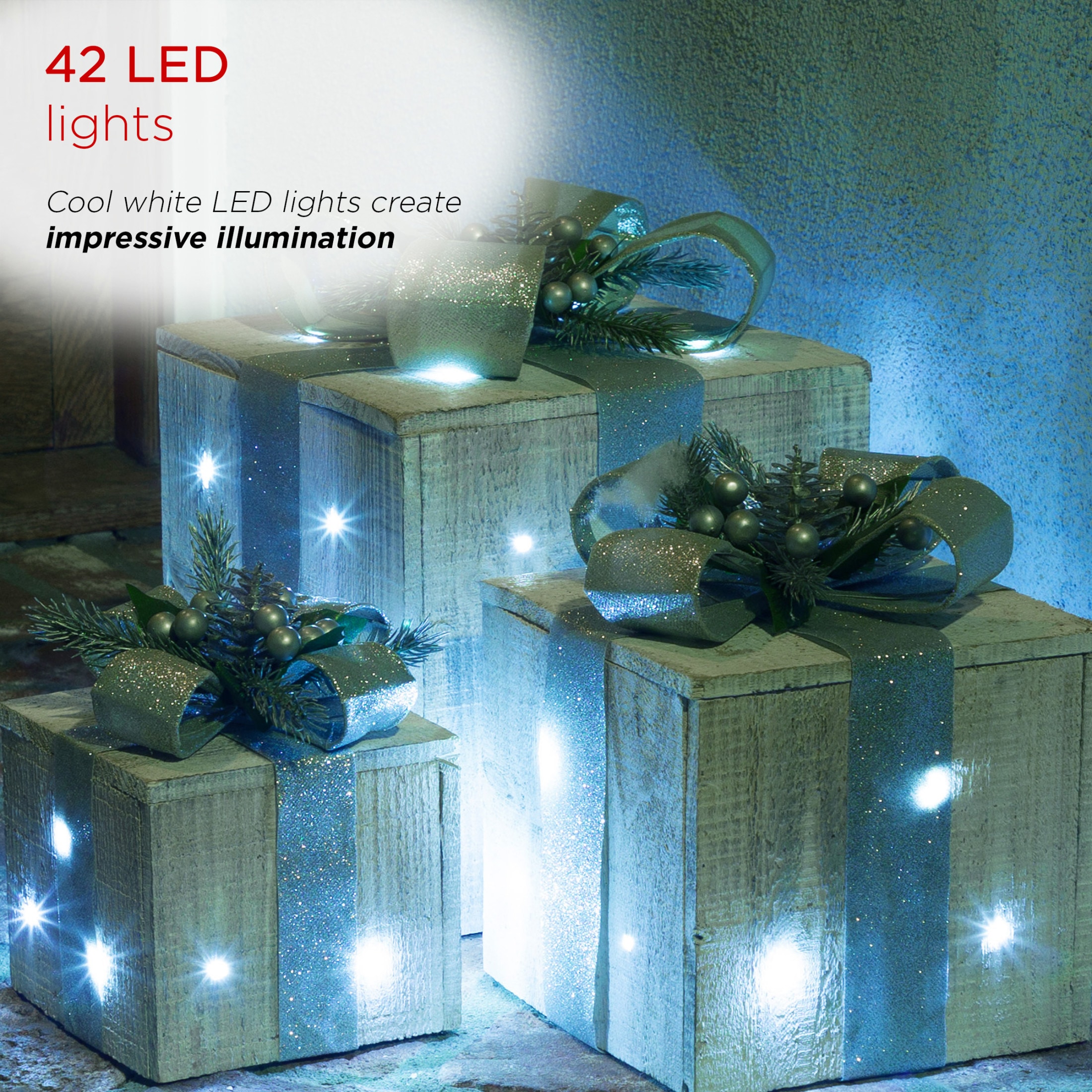 Alpine Corporation WDR165A-WT Outdoor-Christmas-Decor - View #4