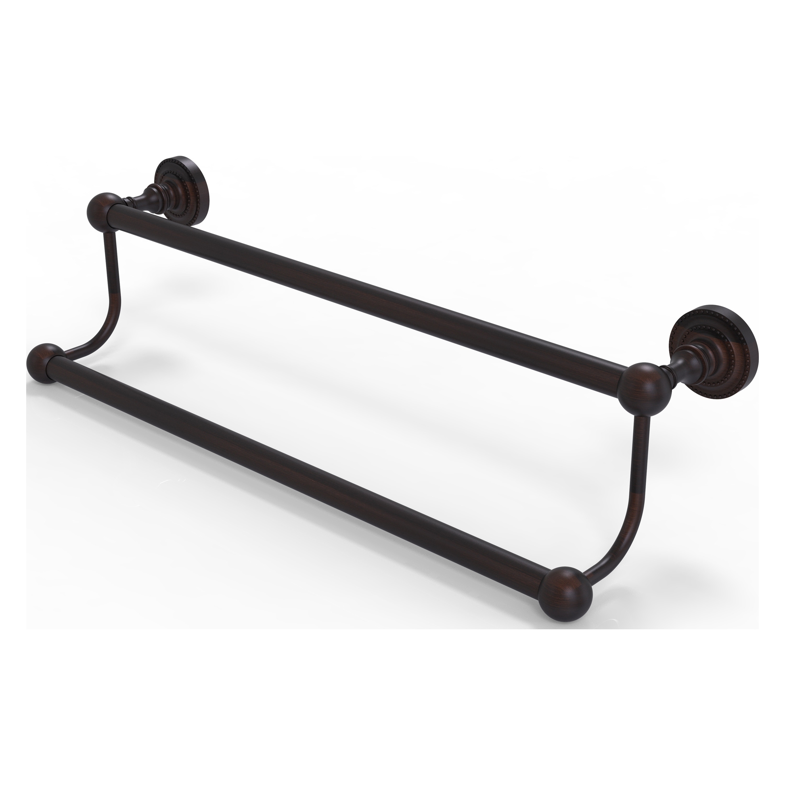 Allied Brass DT-72/36-VB Dottingham 36-in double Venetian Bronze Wall mount Double Towel Bar