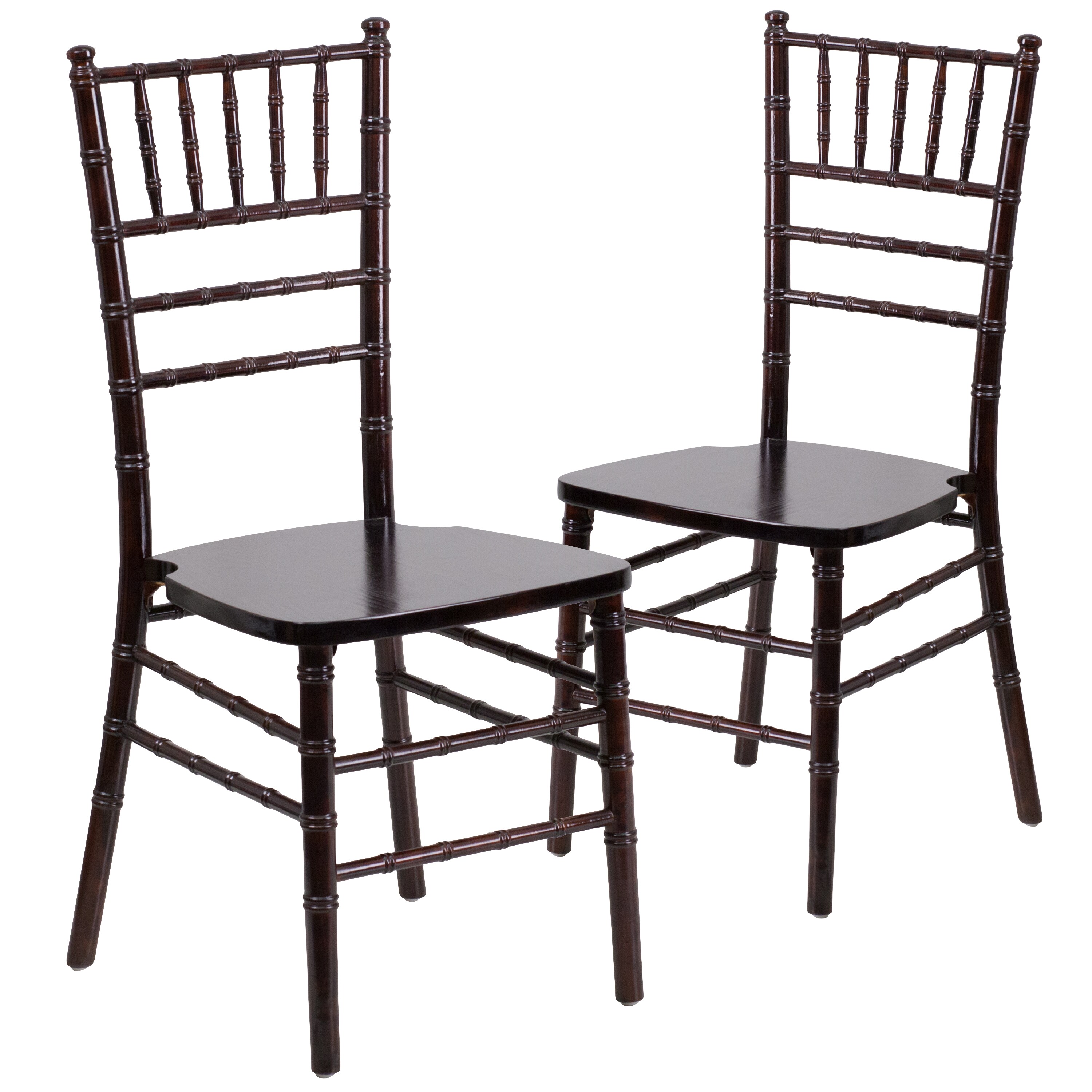 Flash Furniture Hercules Premium Series Resin Stacking Chiavari Chair Black