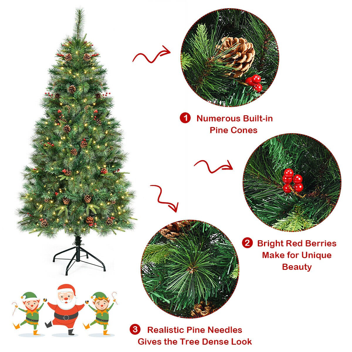 Forclover HYFW-TR813 Artificial-Christmas-Trees - View #4