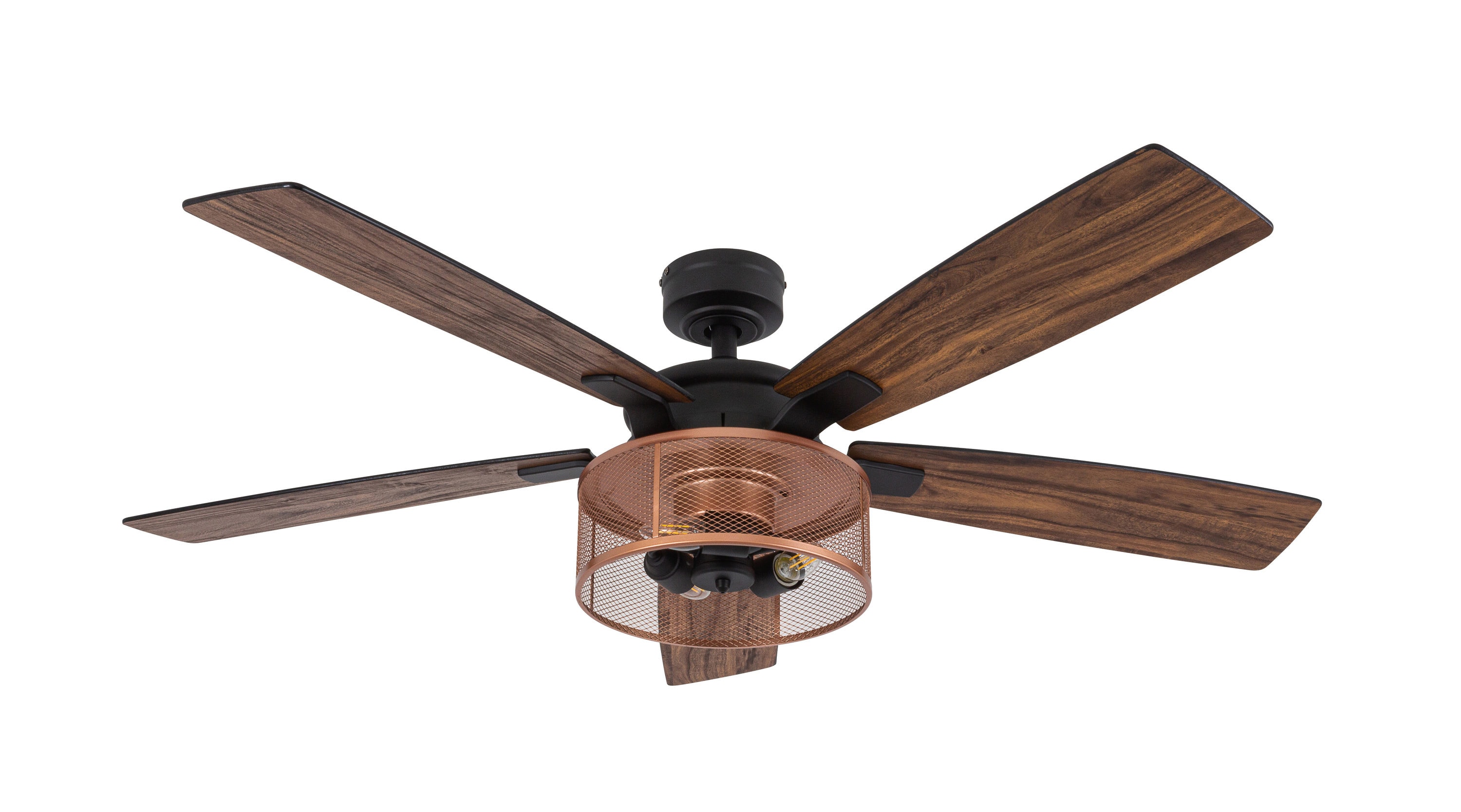 honeywell carnegie black mesh led ceiling fan with remote