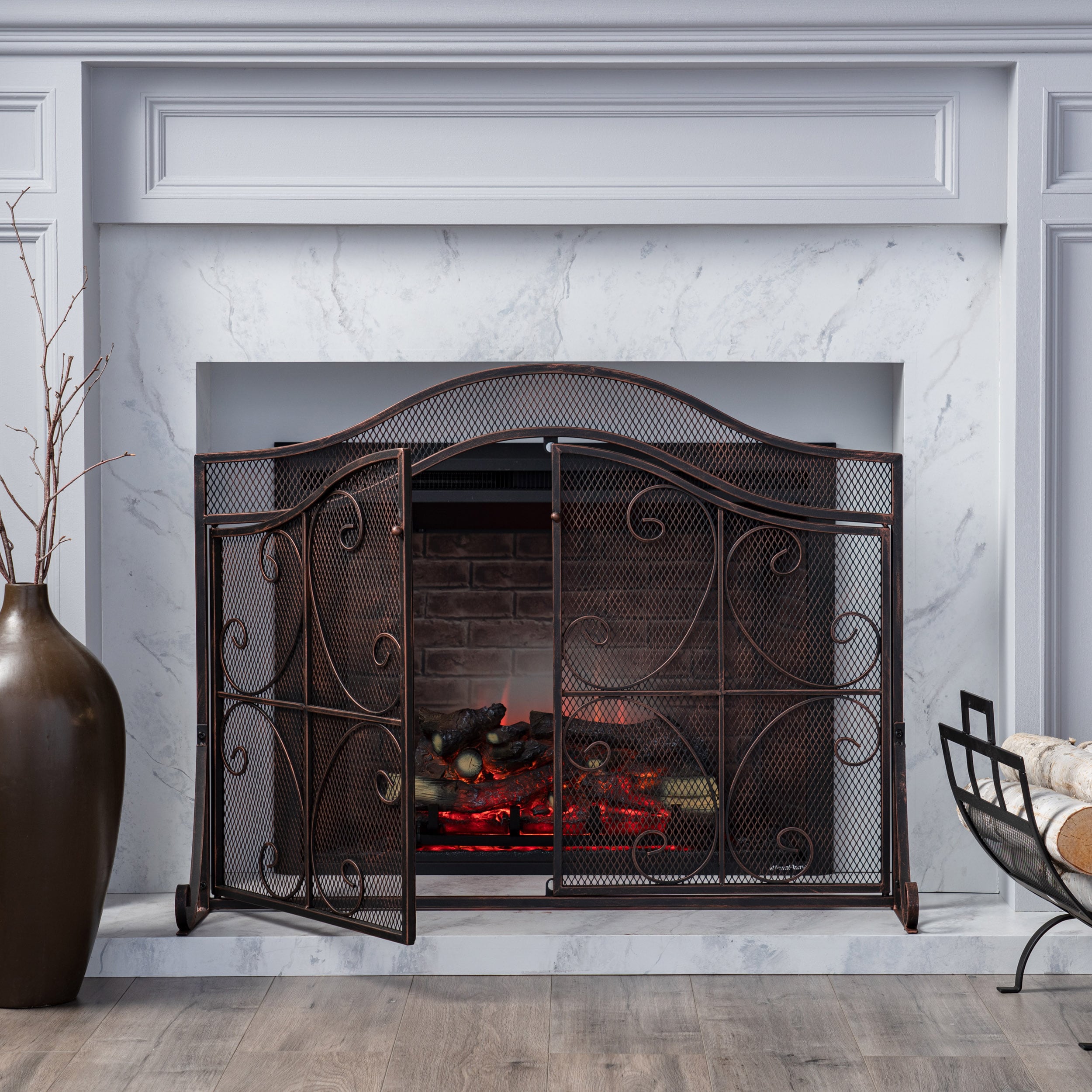 LUXEYARD DS-R-.00BLKCOP Electric-Fireplace-Logs - View #4