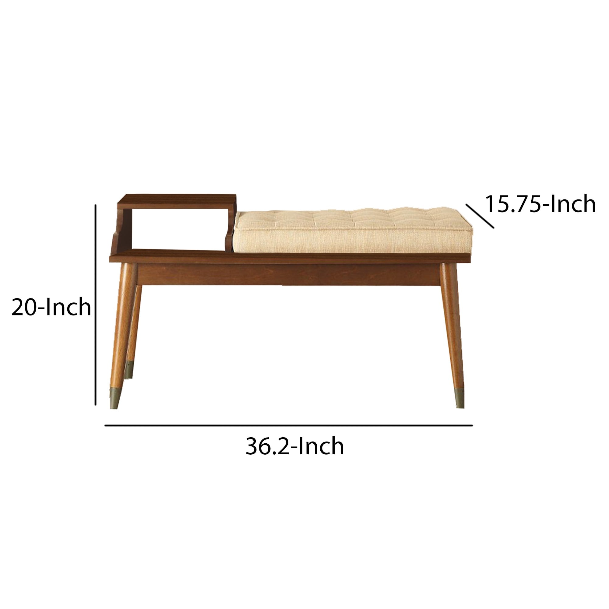 Benzara BM185379 bench - View #5