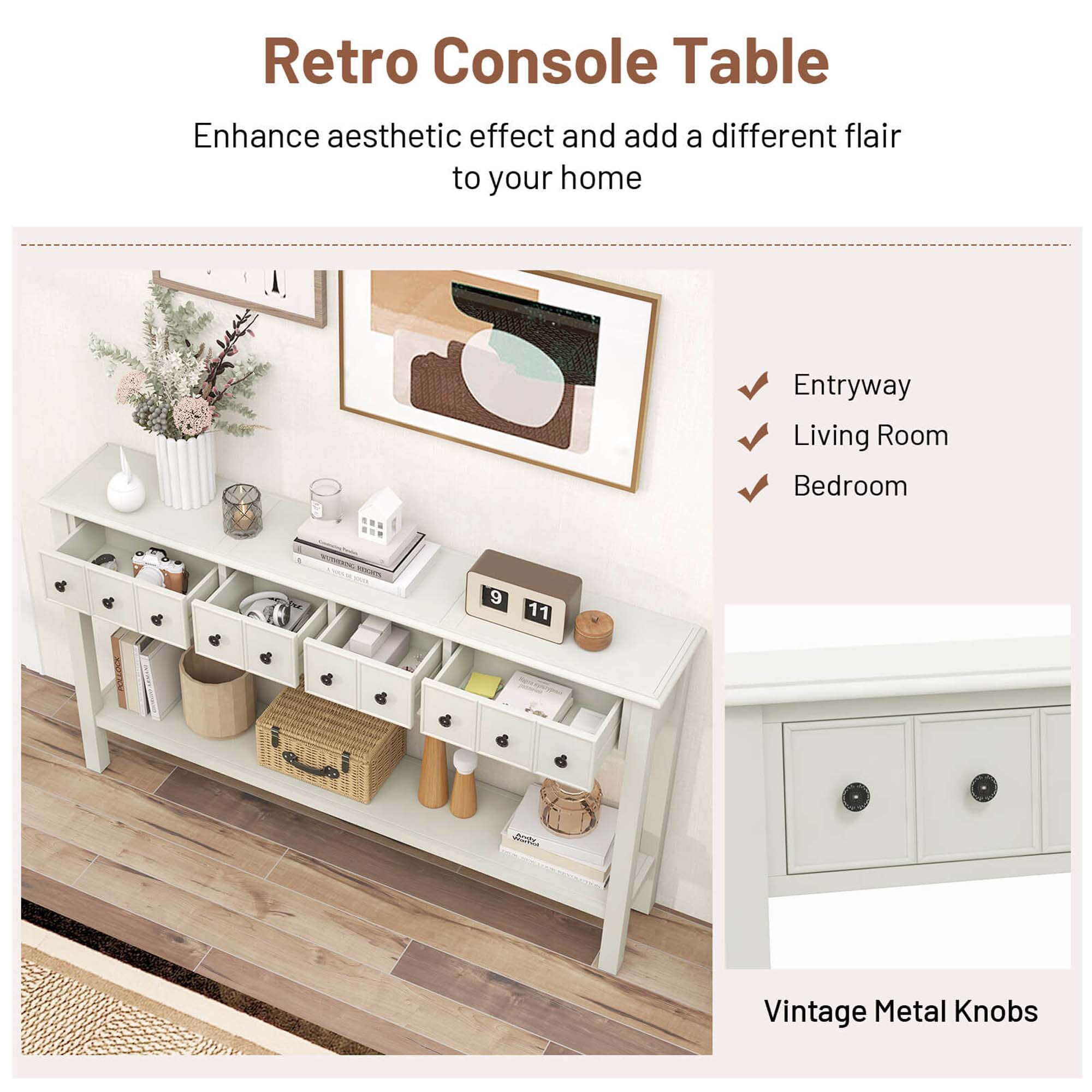 Costway HCST01598 Console-Sofa-Tables - View #3