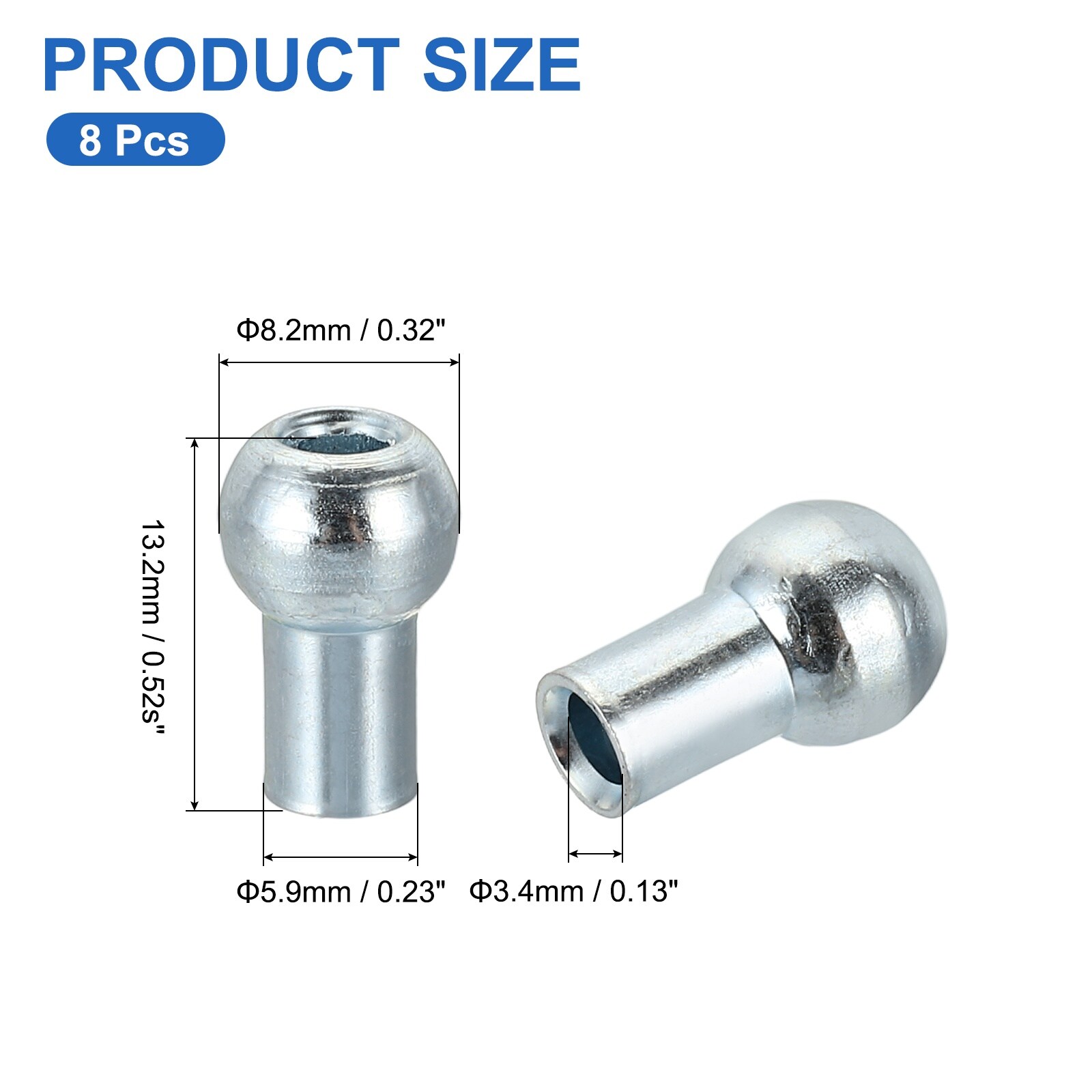 Unique Bargains 8pcs Gym Wire Rope Sphere Stopper Cable Ball Stopper ...