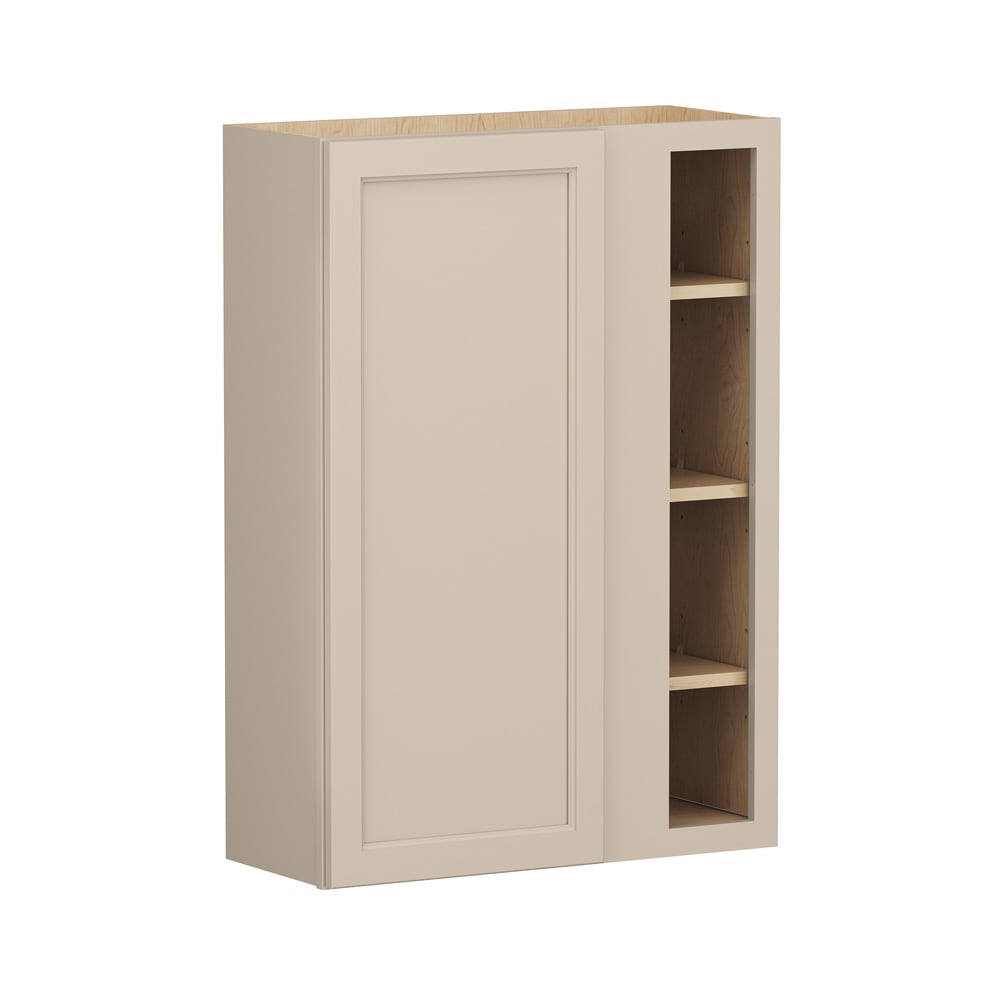 Shenandoah Glasson 30-in W x 42-in H x 12-in D Oat Painted Blind Wall Fully Assembled Cabinet Recessed Panel Transitional