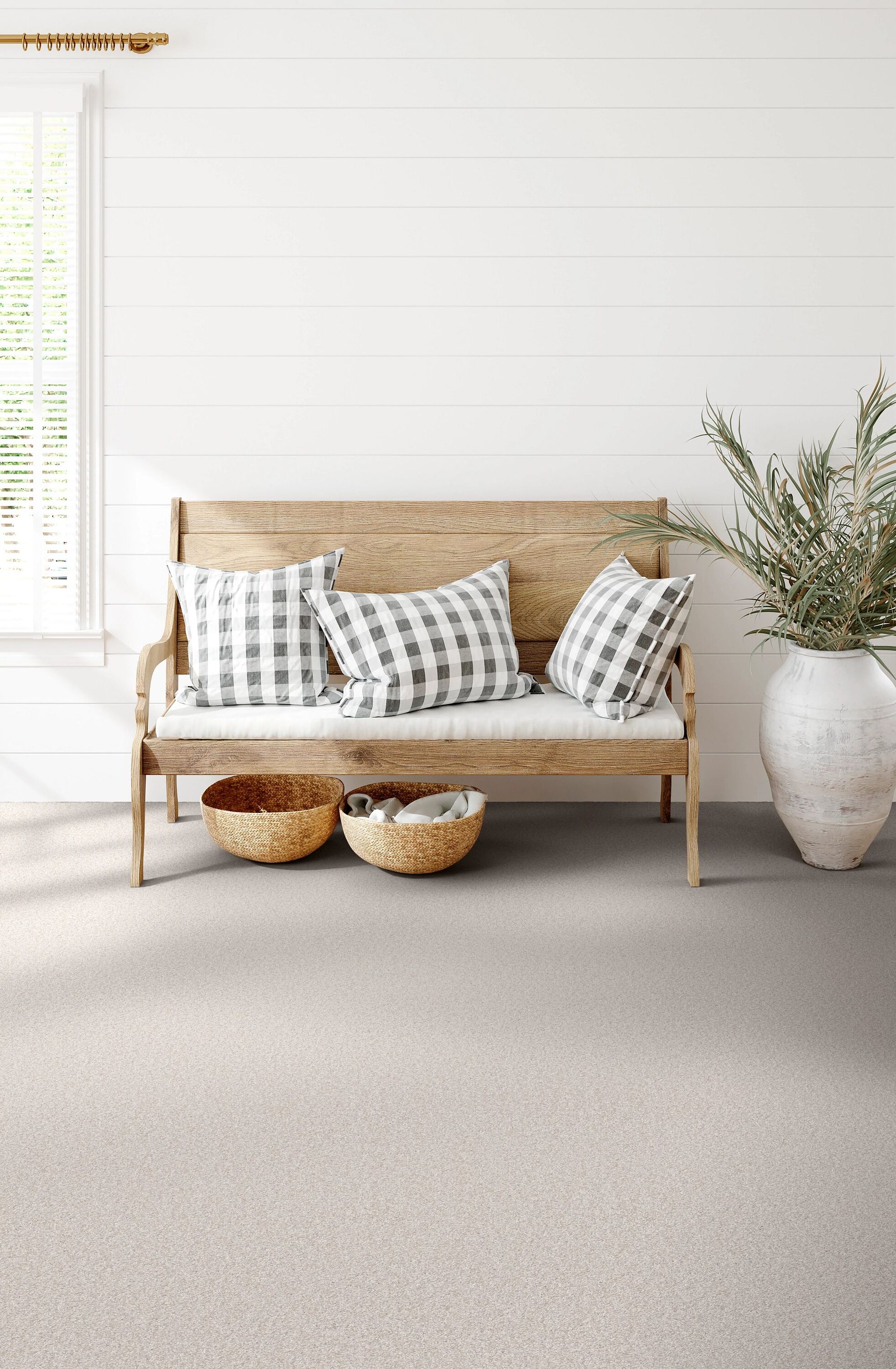 STAINMASTER Effortless Appeal III Whitecap Textured Indoor Carpet