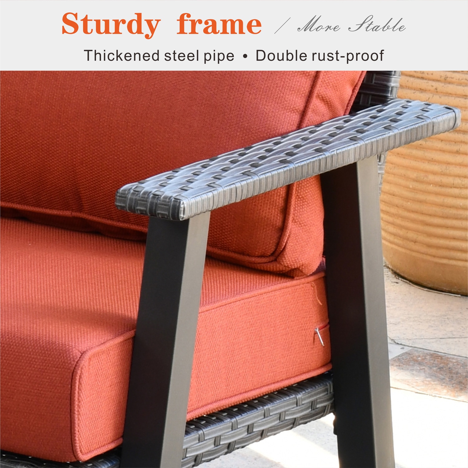 Pouuin SHW80T01A Patio-Conversation-Sets - View #7