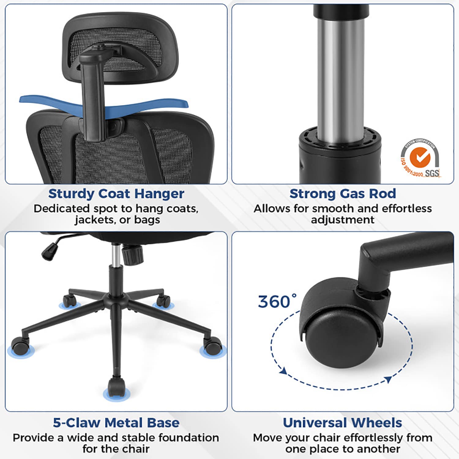 GZMR WF01-LS-029-BKBL Office-Chairs - View #10