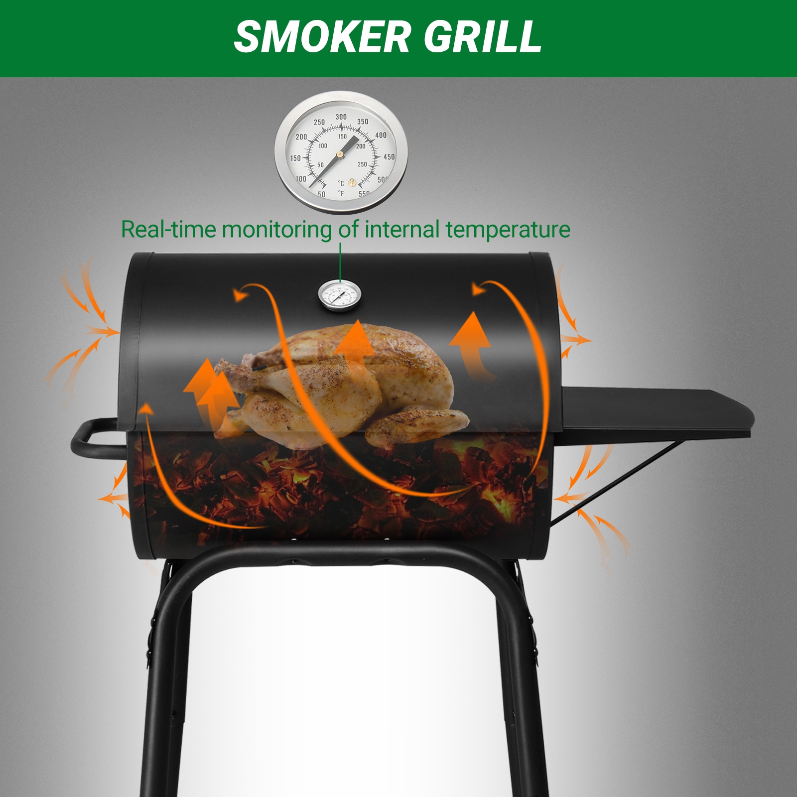 Winado LO1G57000750 Charcoal-Grills - View #8