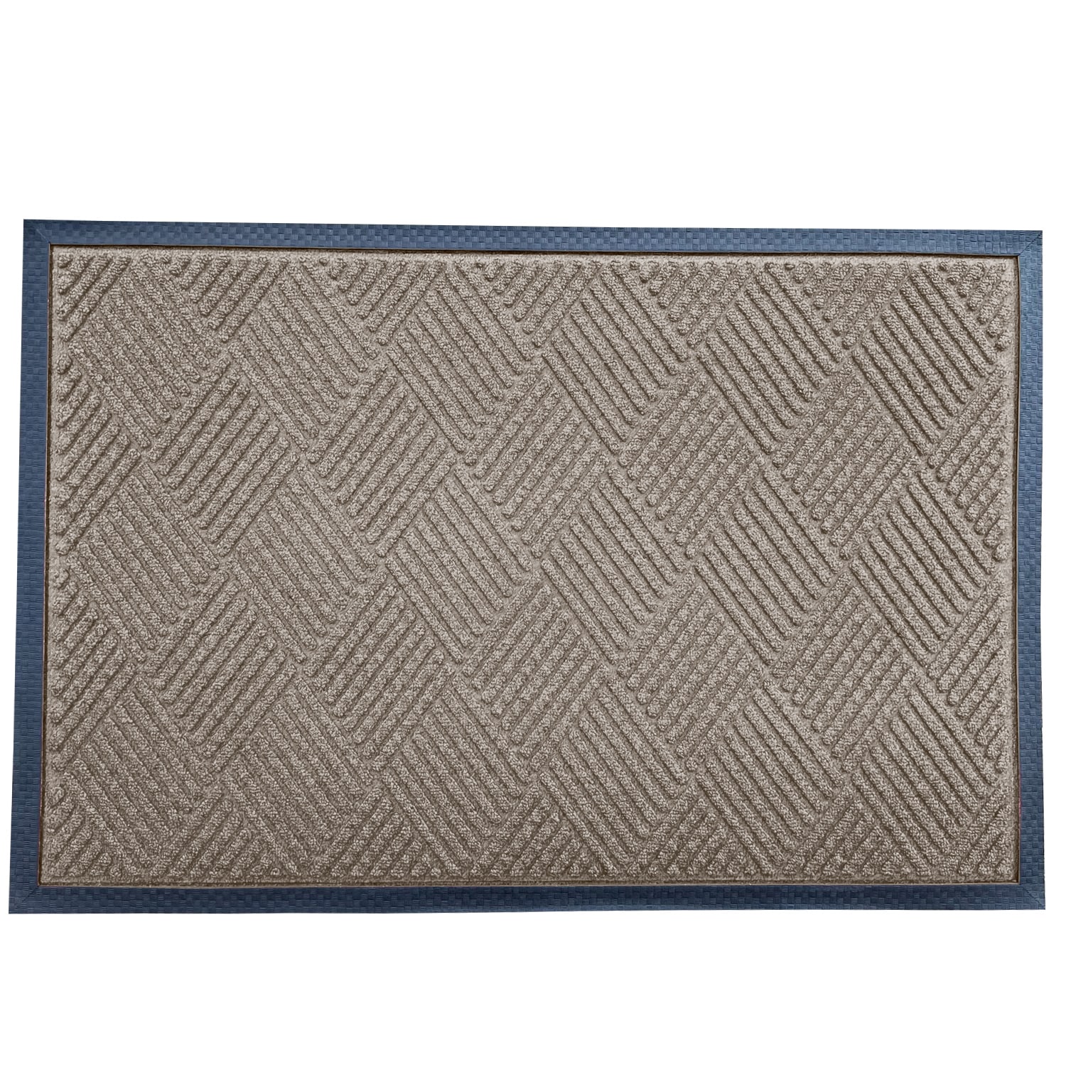 Envelor Indoor Outdoor Doormat Beige 24 in. x 36 in. Chevron Floor Mat, Chevron - Beige