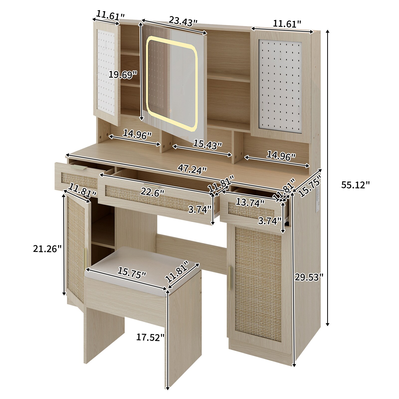 Outopee LO1G52005625 Bedroom-Vanities - View #3