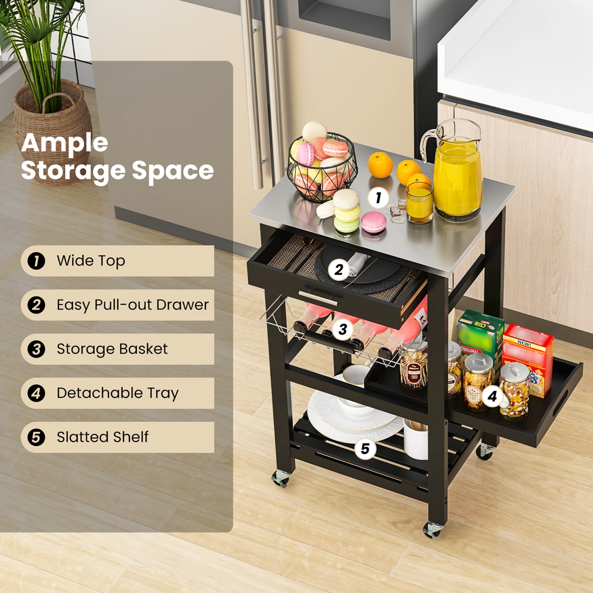 Costway CSHY006588 Kitchen-Furniture - View #6