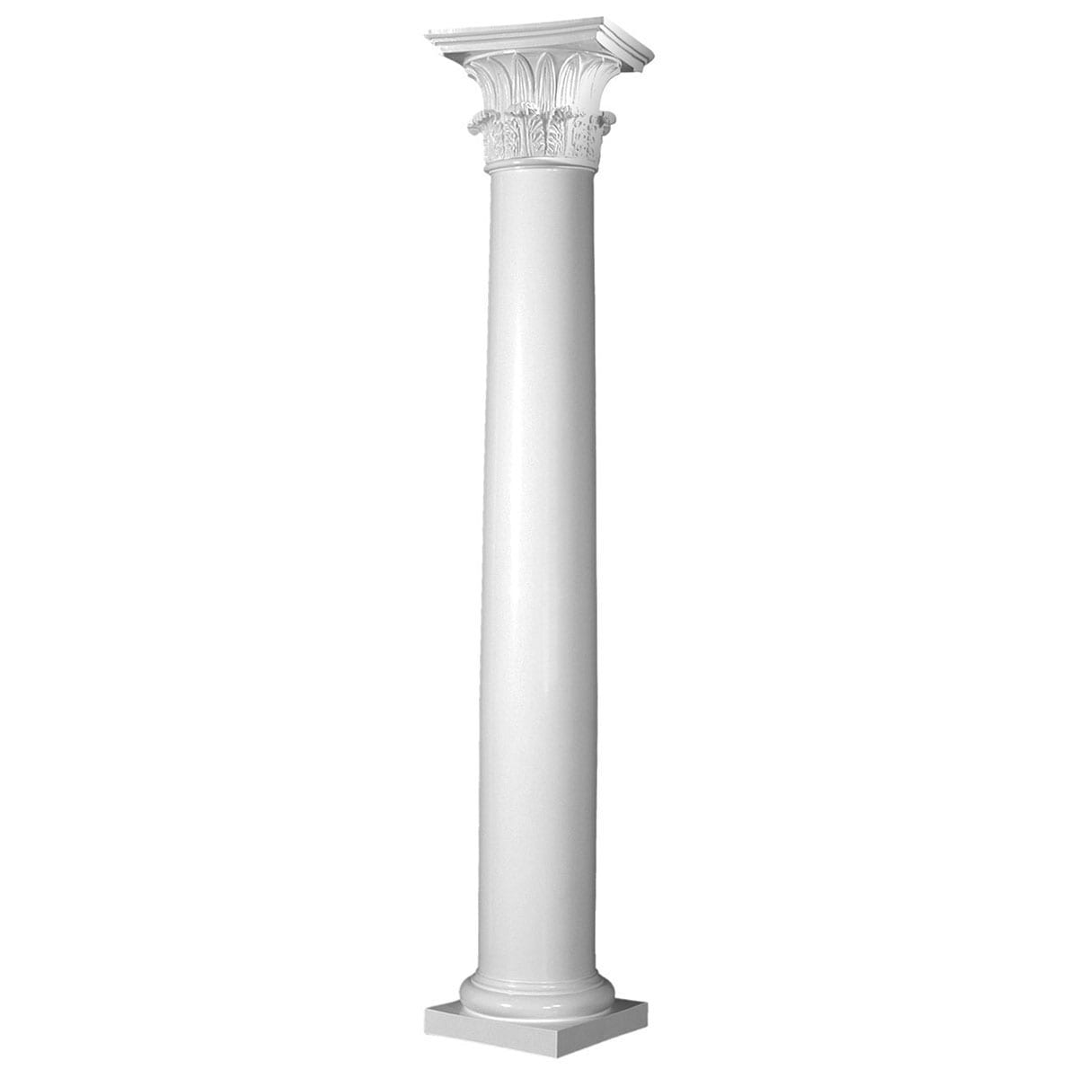 Ekena Millwork Endura-Stone 10-ft x 8-in Unfinished Fiberglass Round Column  in the Columns department at 