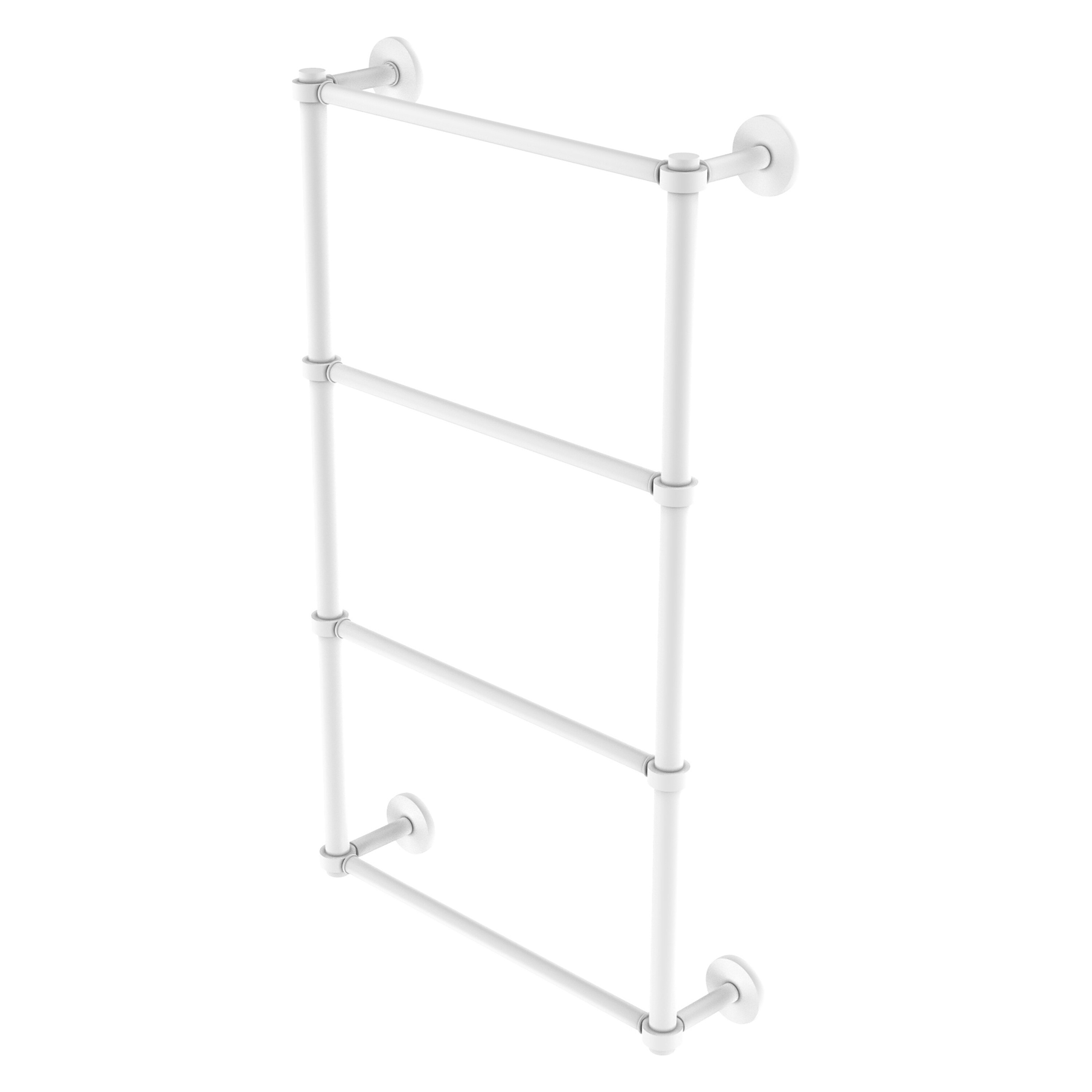 Allied Brass P1000-28-30-WHM Prestige Skyline 30-in double Matte White Wall mount 4-tier Towel Bar