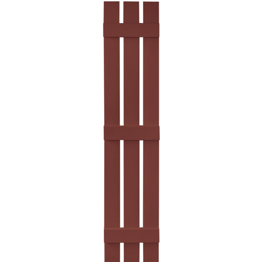 Vantage V5371267027 11.875-in W x 67-in H Cambridge Red Spaced Exterior Shutters