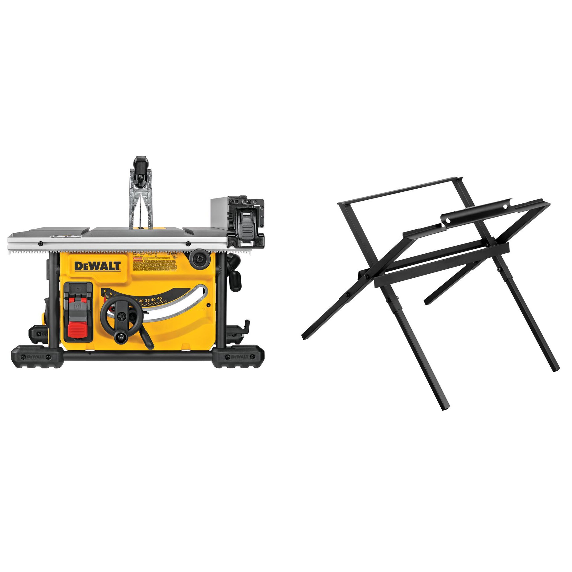 DEWALT 8.25-in 15-Amp Portable Jobsite Table Saw with Folding Stand in the  Table Saws department at