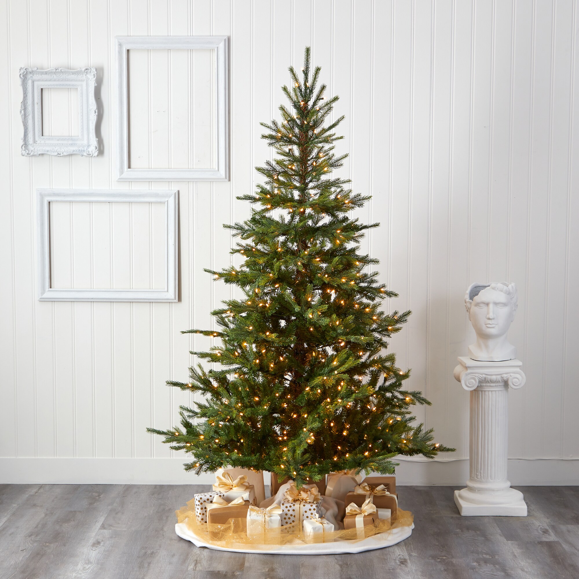 堅実な究極の Rean STORE6ft. North Carolina Spruce Artificial Christmas Tree with  350 Clear Lights and 631 Bendable Branches wrapsandboxes.com
