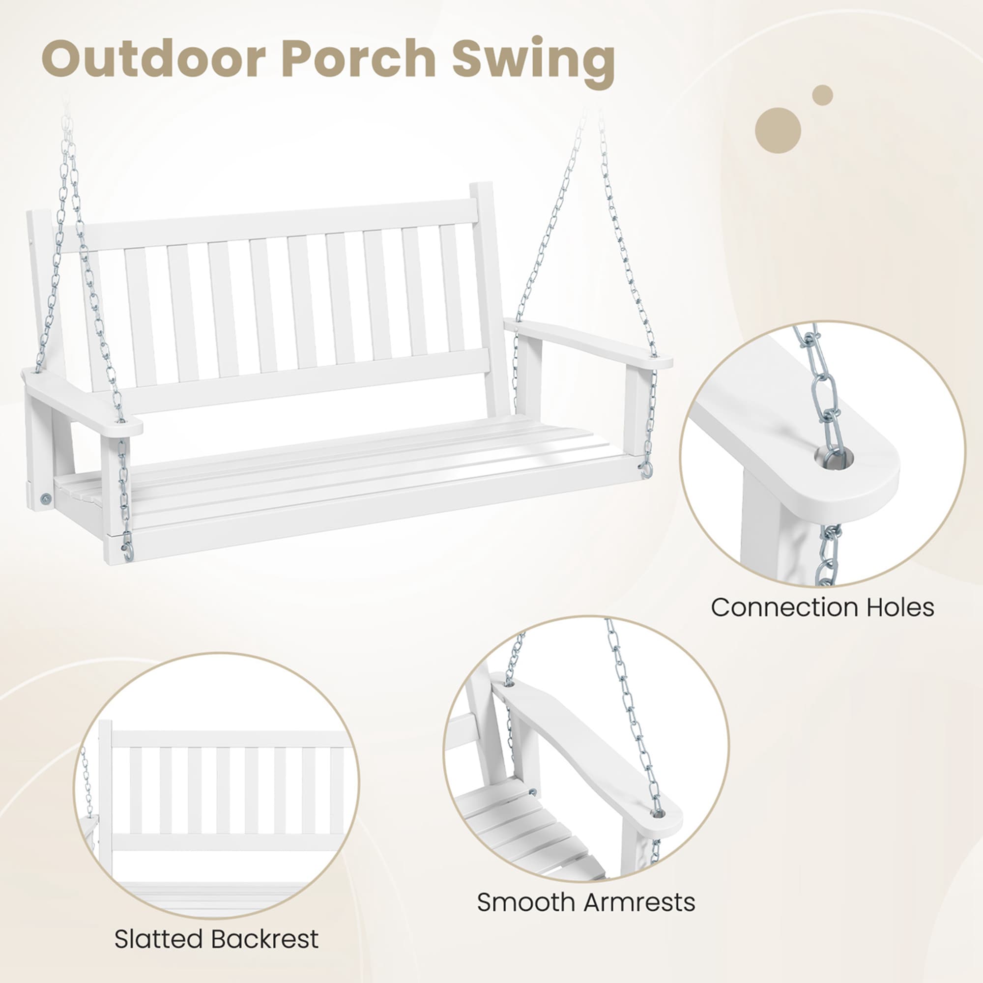Costway HCST00572 Swing-Gliders - View #10