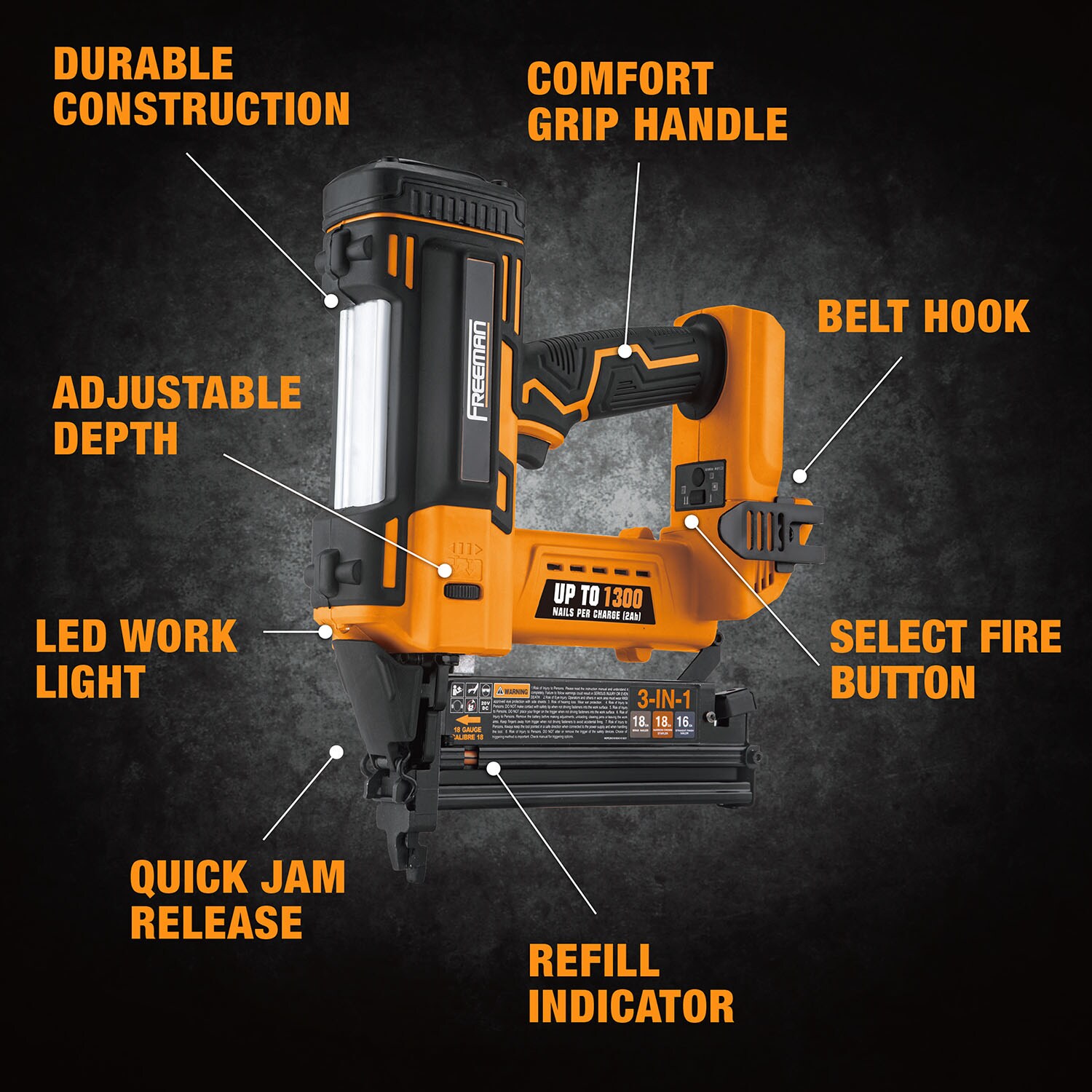 FREEMAN PE20VT31618 Brad-Nailers - View #2