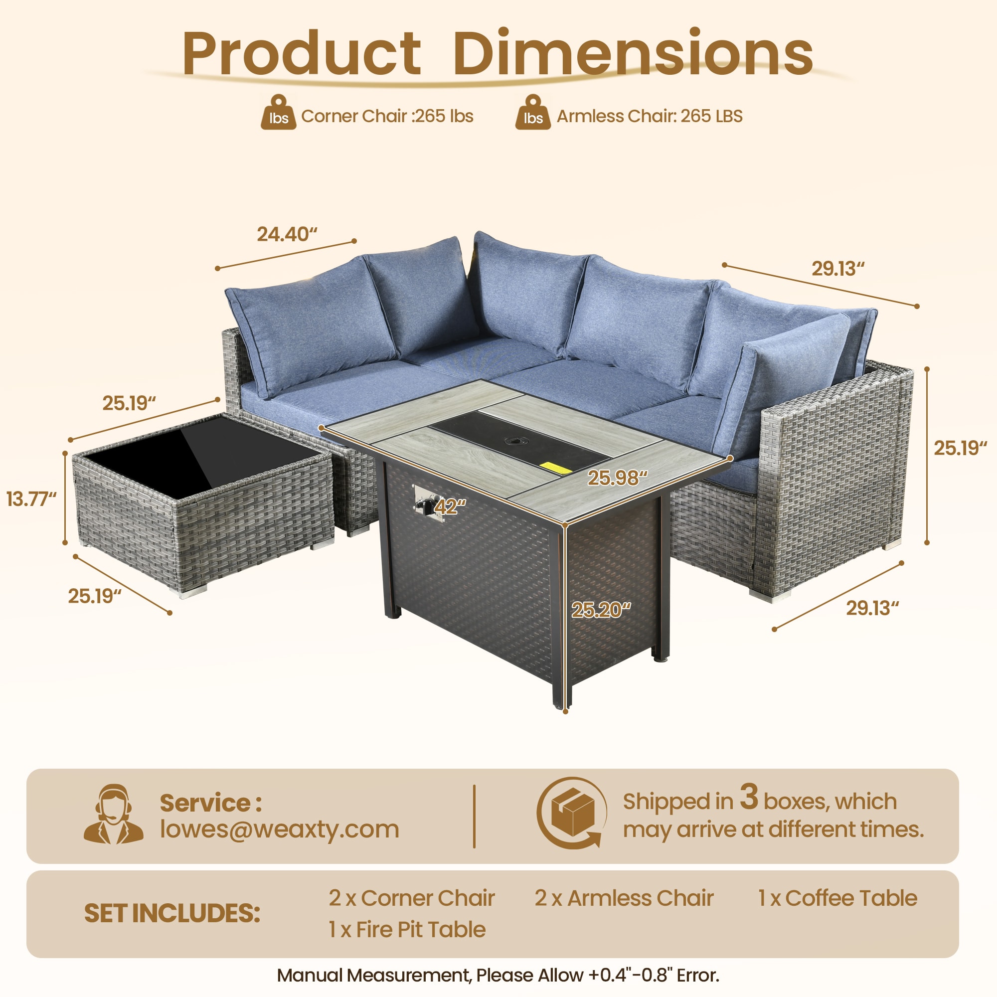weaxty DCFP03RRS306 Patio-Conversation-Sets - View #7
