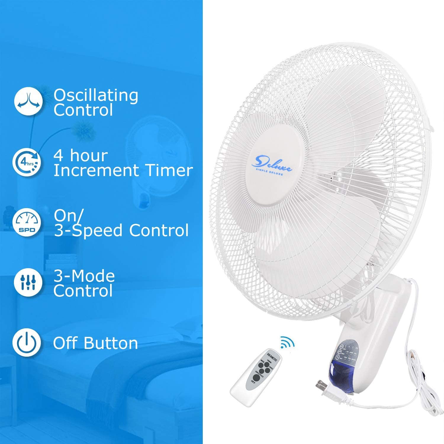 GZMR GR-W1134ND16 Wall-Mounted-Fans - View #7