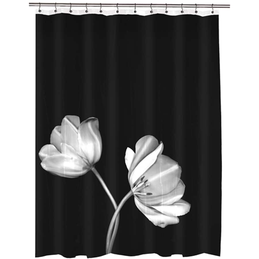 Easter Tulip Daisy Creative Floral Bouquet Shower Curtain Set Bathroom Decor 72" 