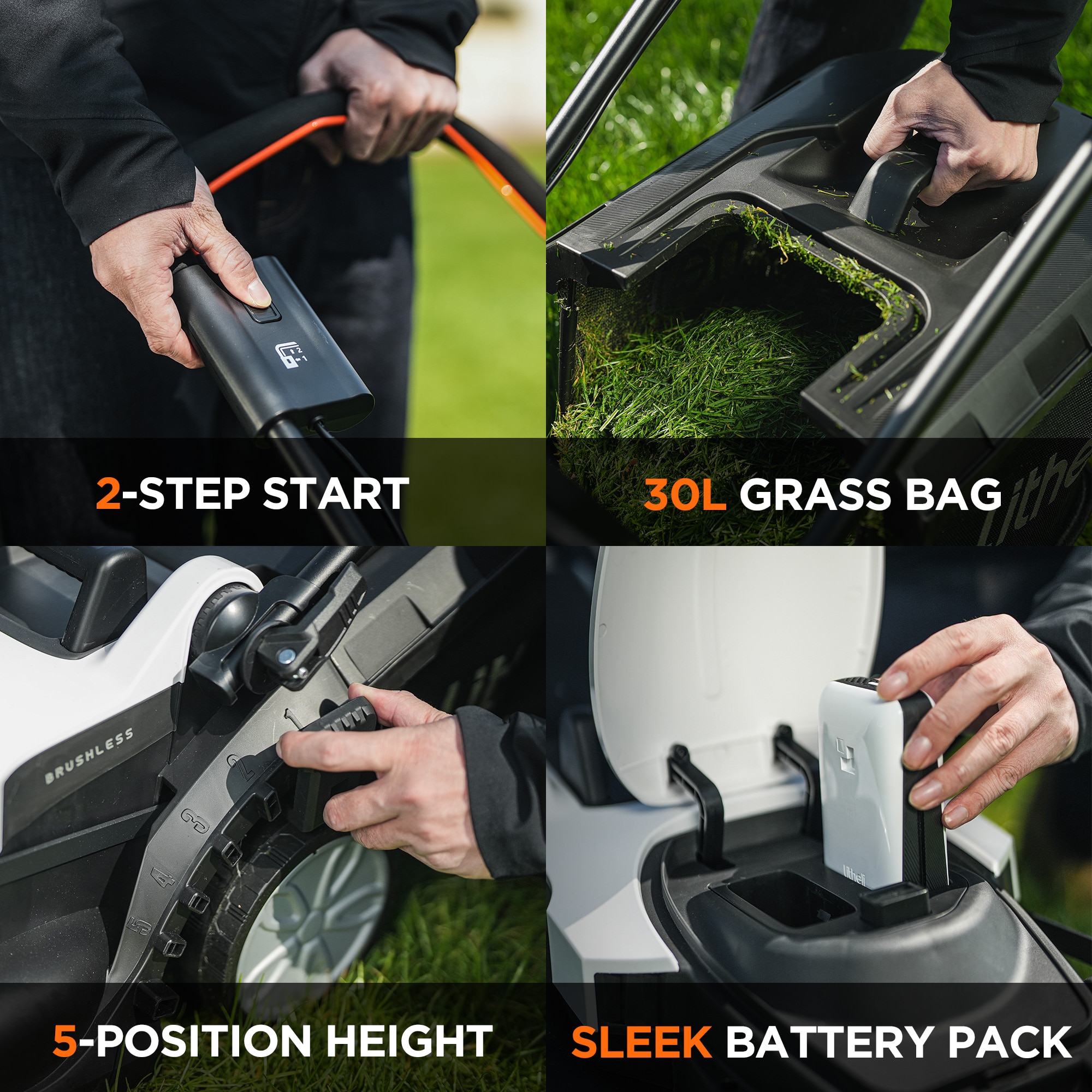 Litheli U20LM01-0A120 Cordless-Elec-Push-Mowers - View #9