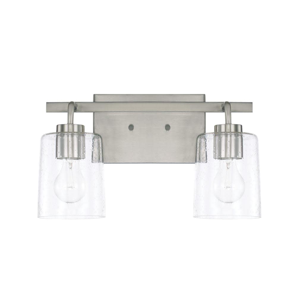  128521449 Greyson 2 Light 15 Inch Wide Bathroom Vanity Light