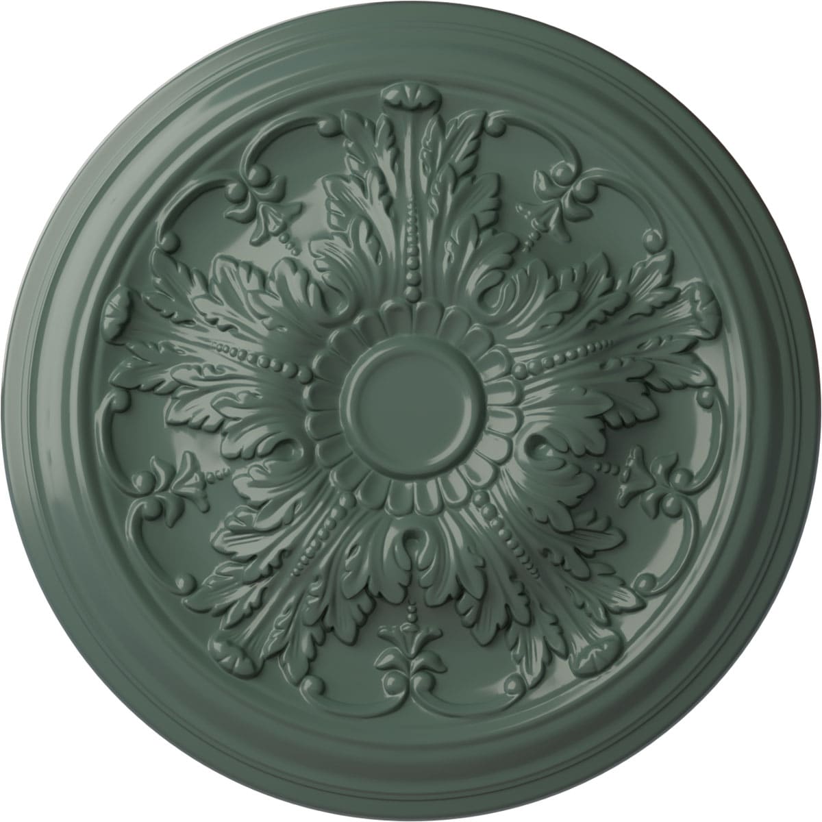 Ekena Millwork CM20DACBF Damon 20-in W x 20-in L Painted Cloud Burst Polyurethane Whole Ceiling Medallion