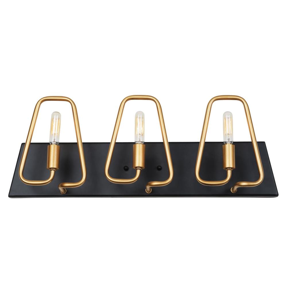 Varaluz 318B03AGCB Triangulo 4-in 3 -Light Gold Transitional Vanity light