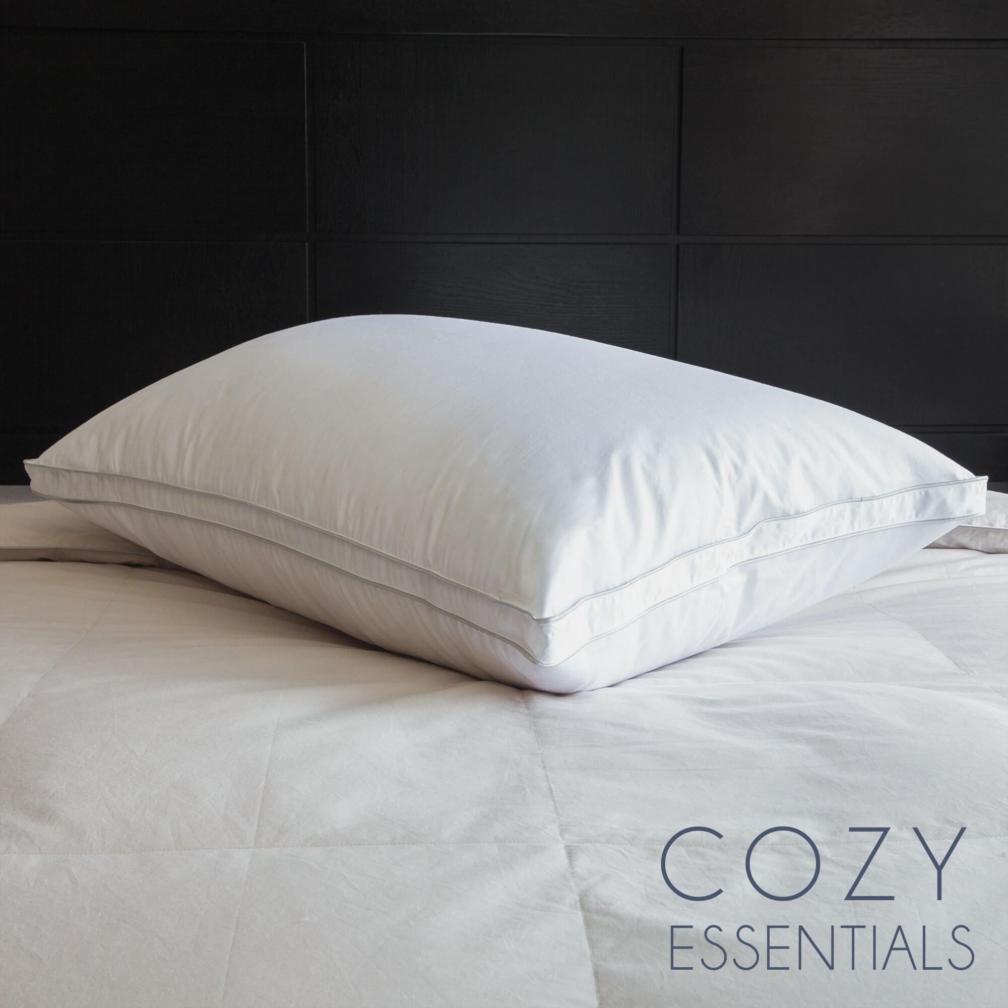 Cozy Essentials Standard Medium Down Alternative Bed Pillow in the Bed ...