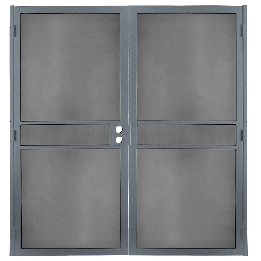 Gatehouse Pasadena 72-in X 81-in Silverado Steel Security Door With ...