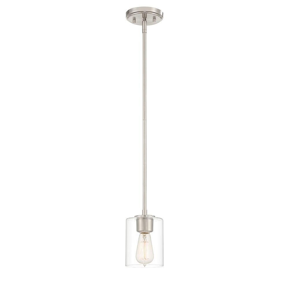 Liam Bronze and Glass Mini Pendant Light