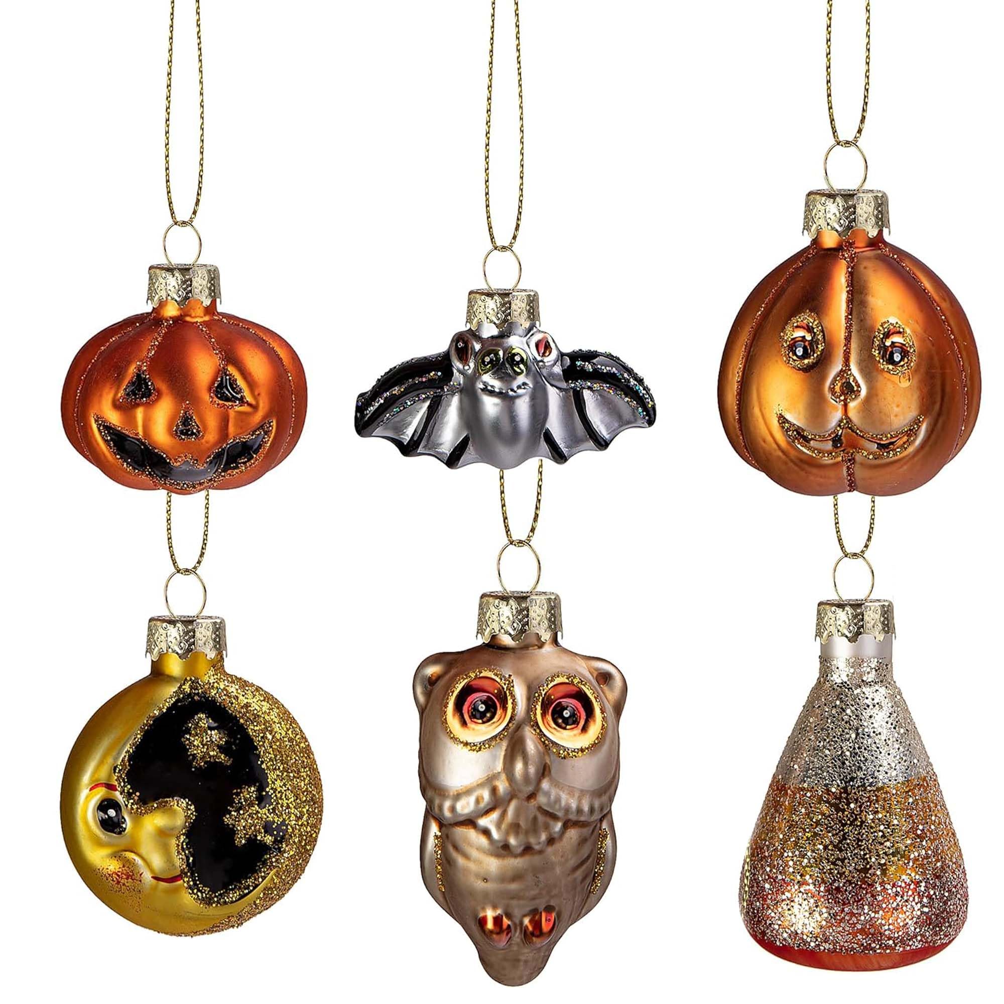 ZHLKING Halloween Hanging Ornaments Bat Pumpkin Owl Decor