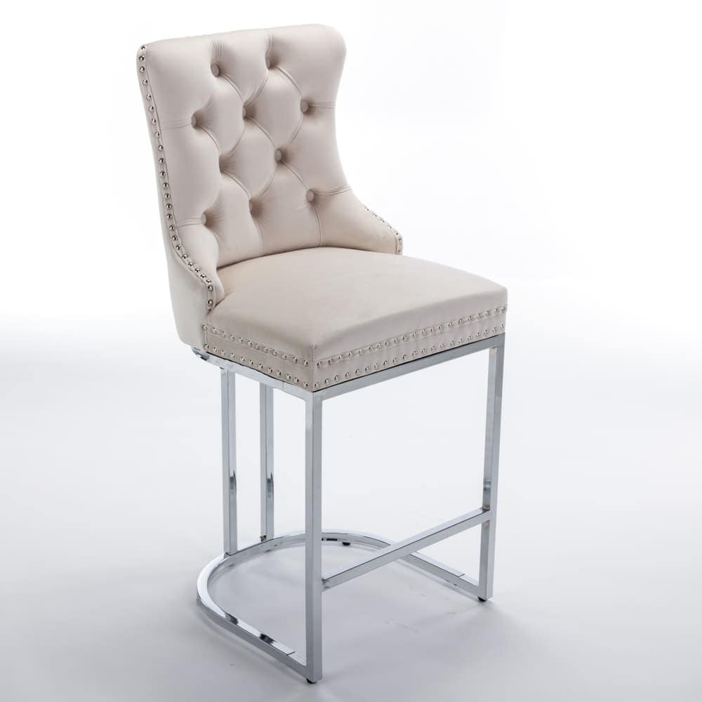 Maison Boucle VAIL-COUNTER-BEIGE stools - View #4