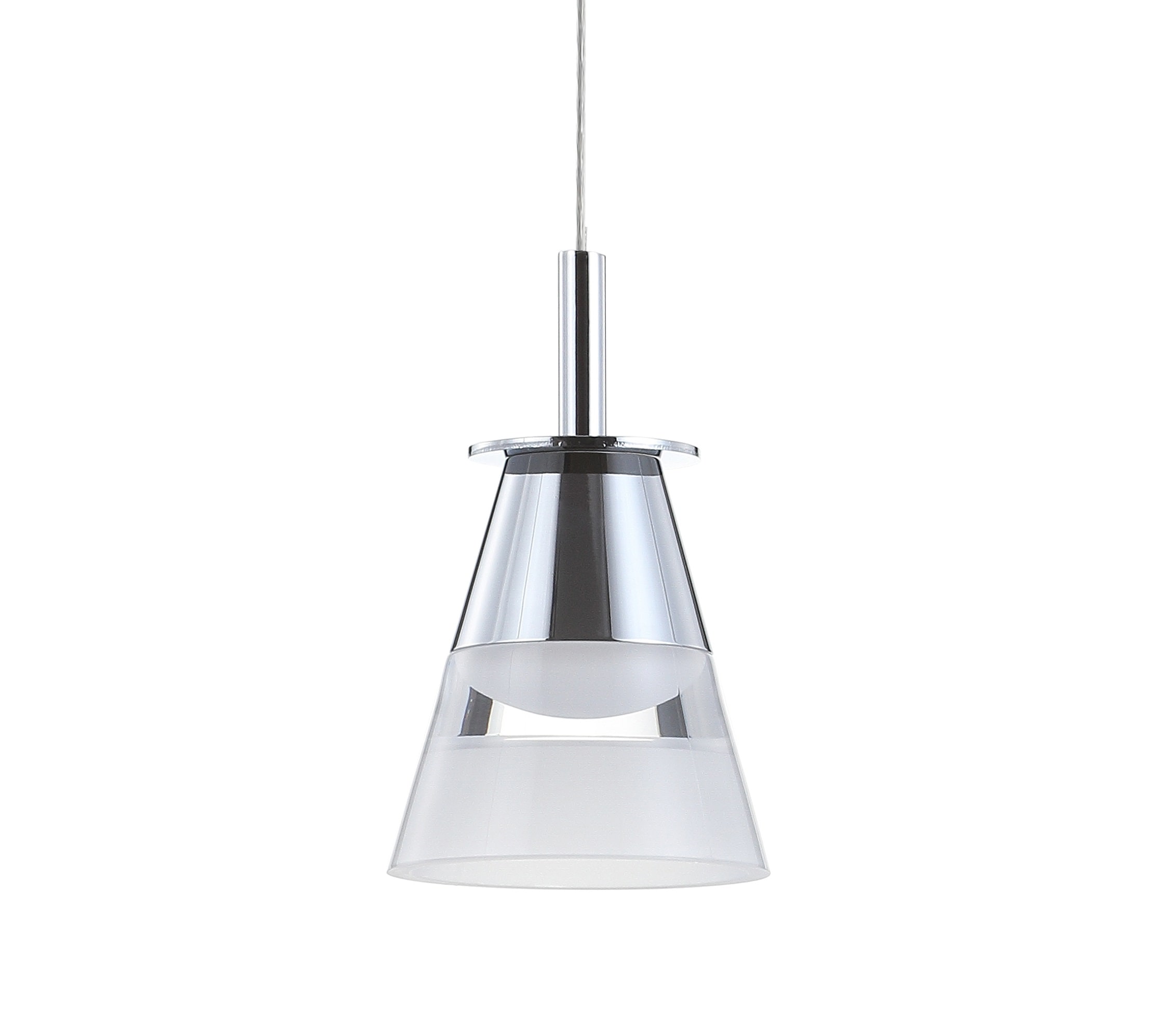 Alain 5" Chrome Polished Adjustable LED Pendant Light