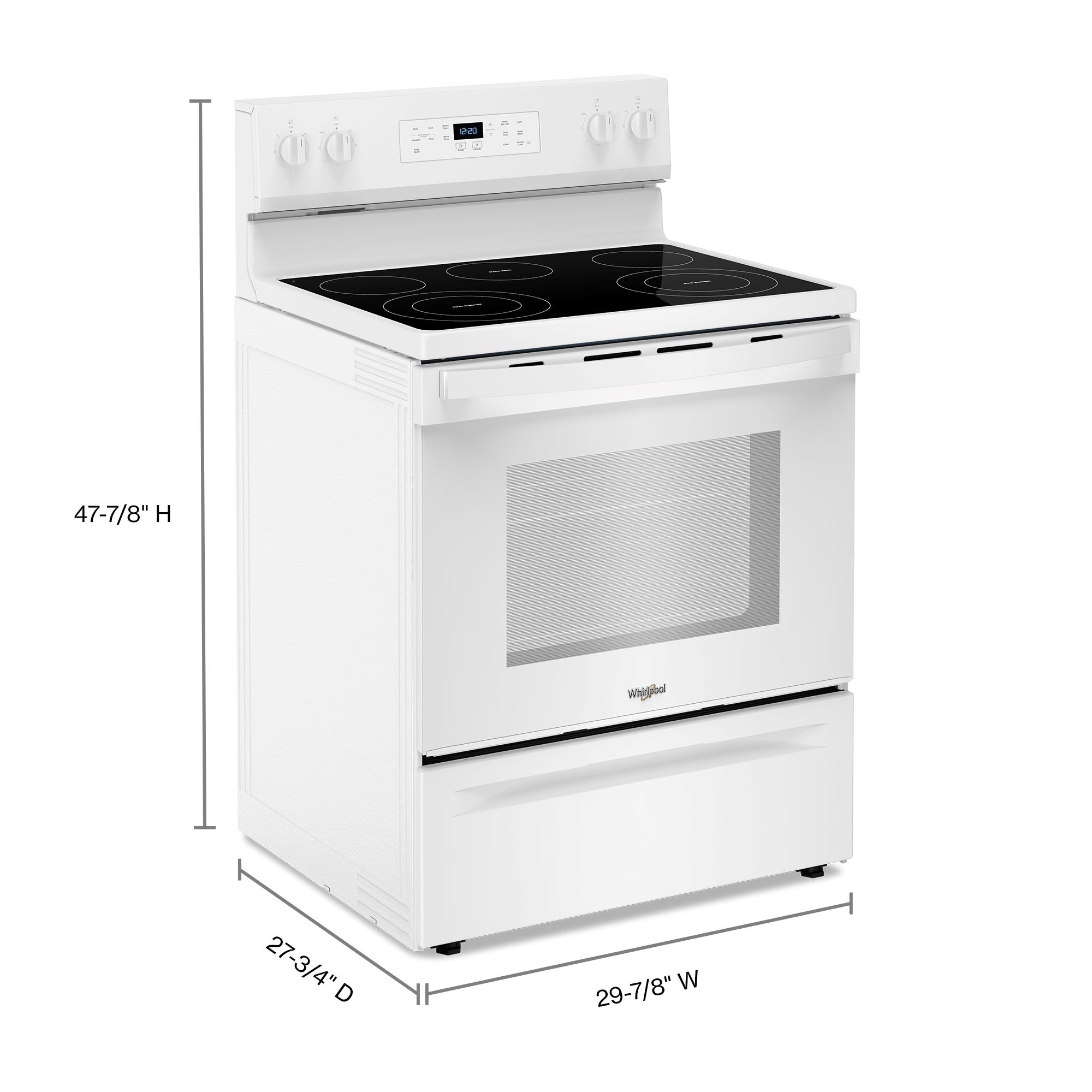 Whirlpool WFES3330RW Freestanding-Electric-Ranges - View #9